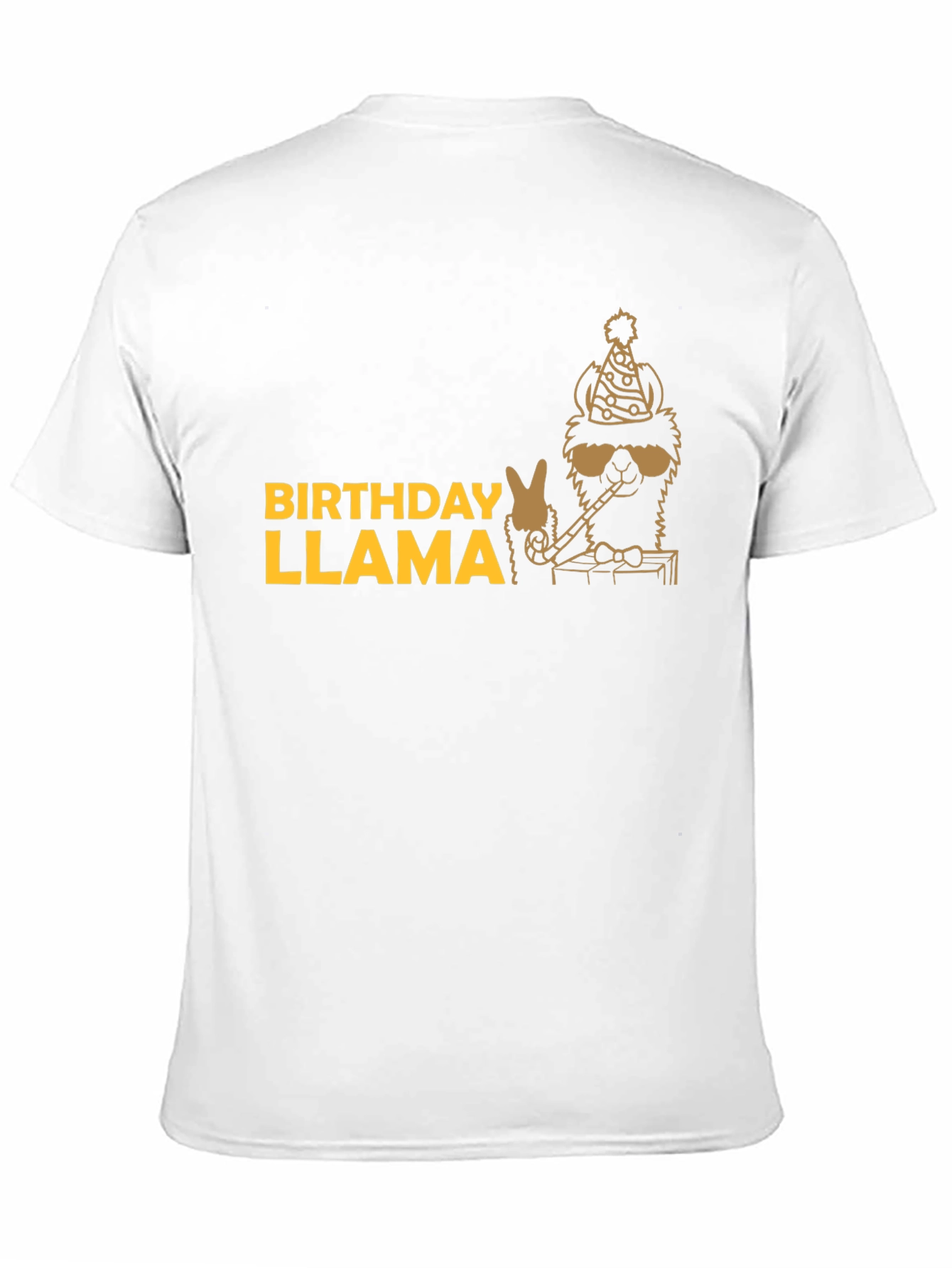 Black Birthday Llama T-Shirt - Party Animal Tee view 11