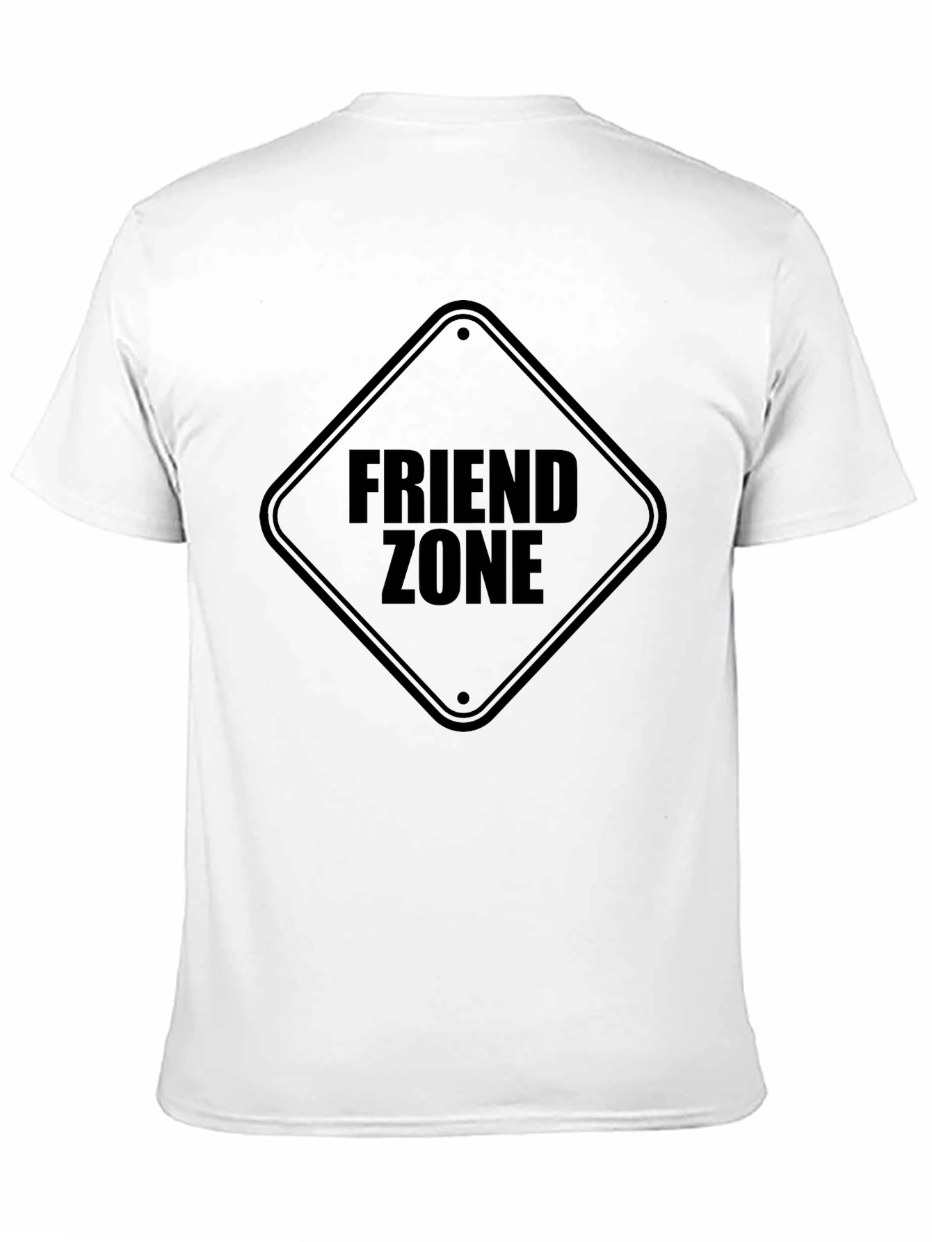 Black Friend Zone Graphic Tee - Black Cotton T-Shirt view 11