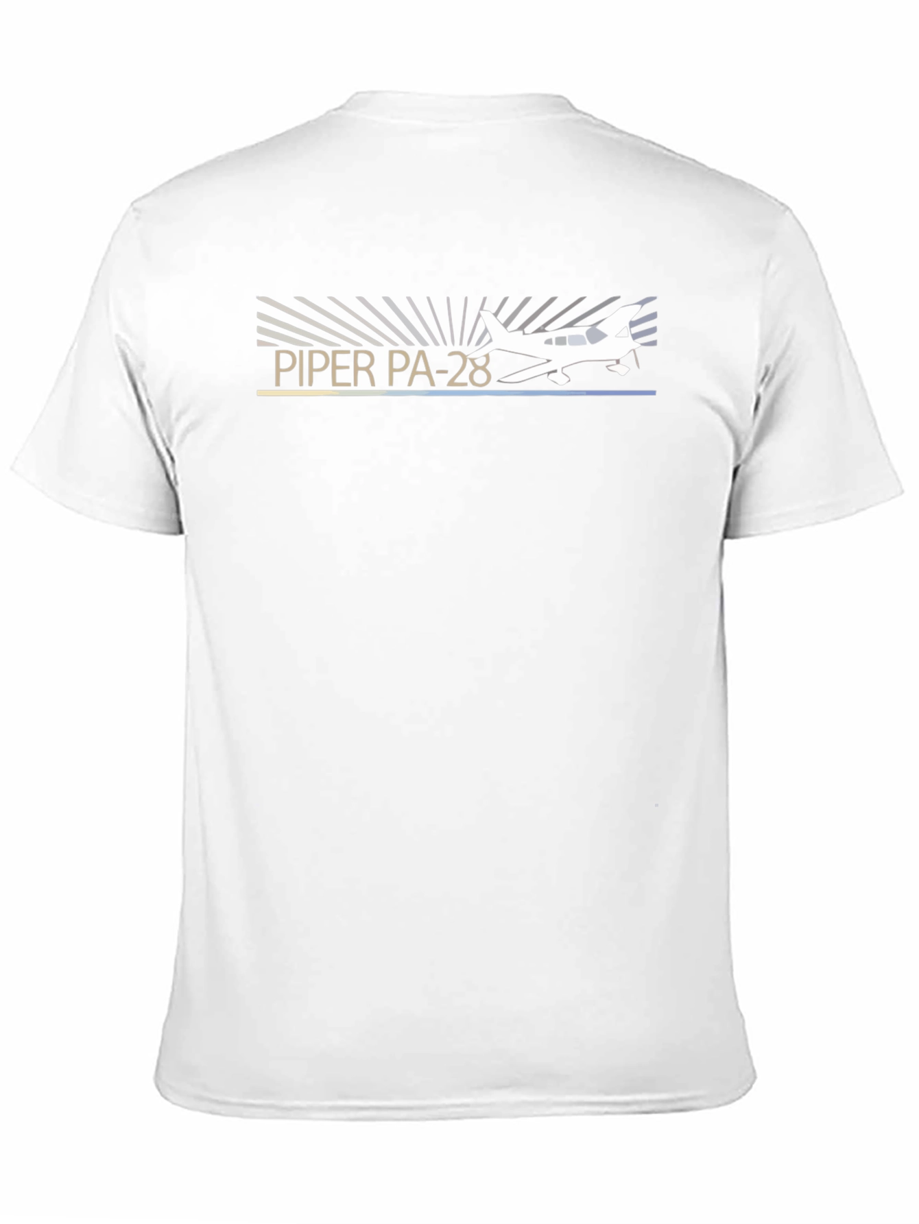 Black Piper PA-28 Airplane Graphic T-Shirt view 11