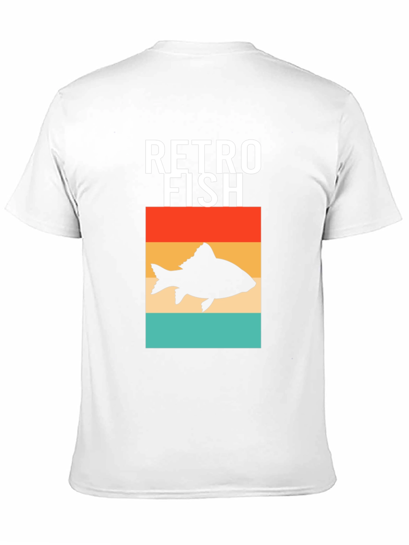 Black Retro Fish Graphic Tee - Stylish Men's Black T-Shirt view 11