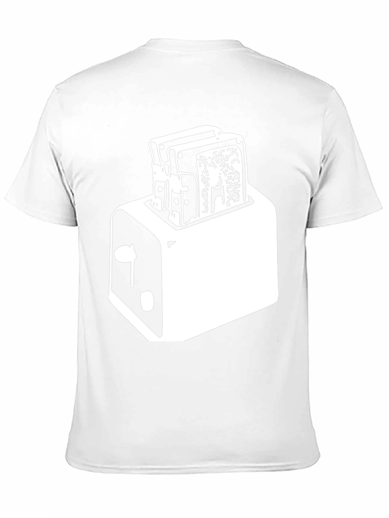 Black Toaster Graphic Tee - Crisp Black Cotton Blend view 11