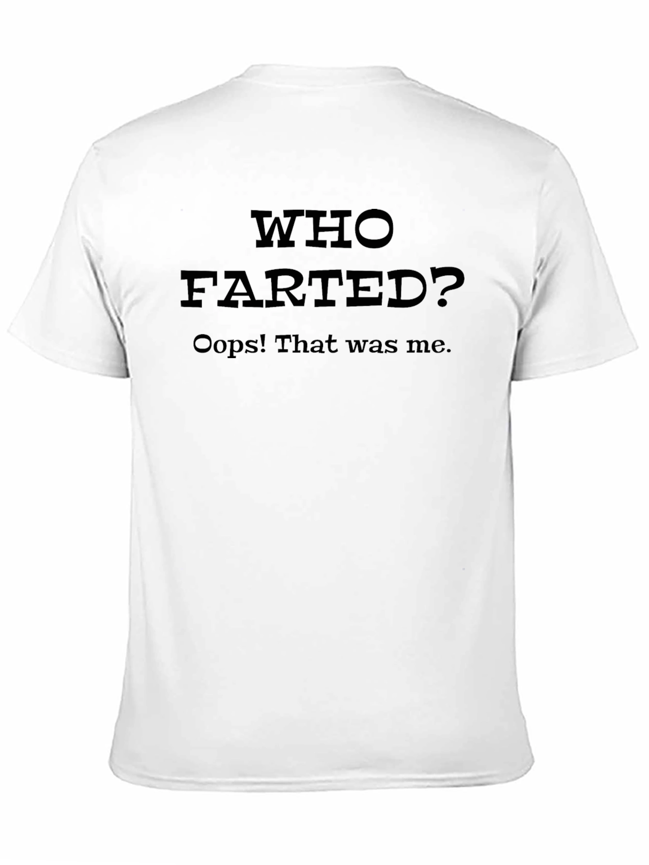 Black Who Farted? Graphic T-Shirt - Funny Men's Tee view 11