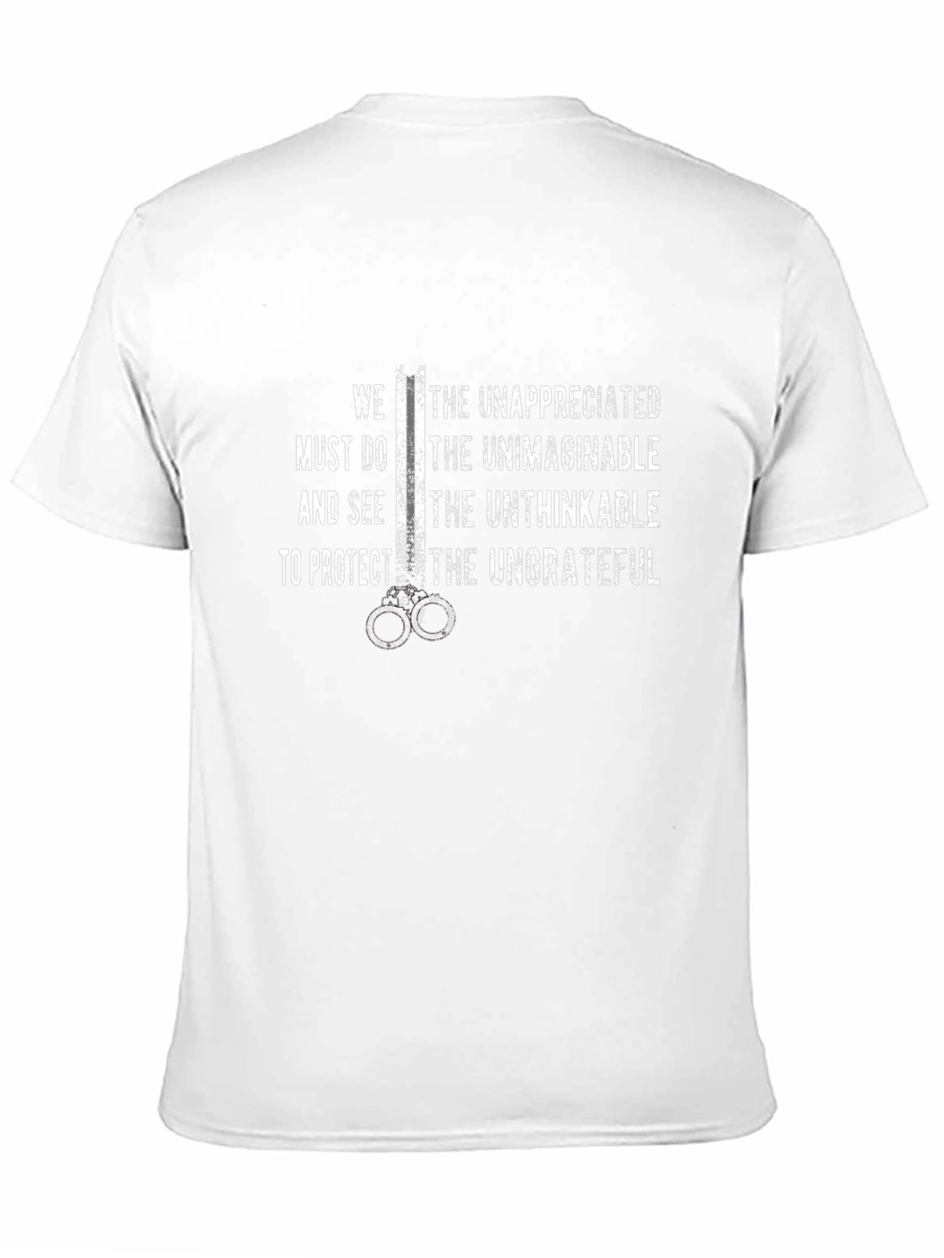 Black Unappreciated T-Shirt - We Must Do the Unimaginable view 11