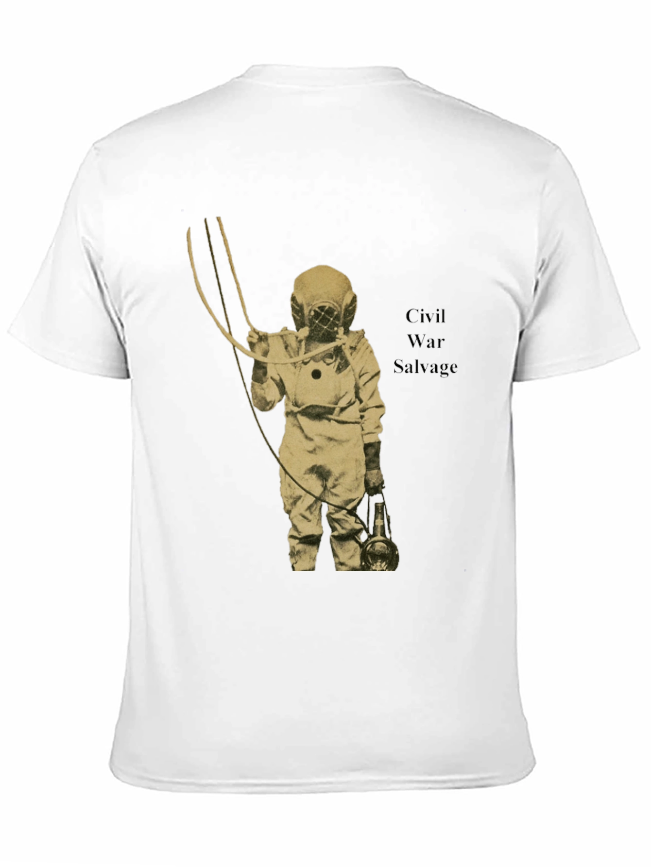 Black Civil War Salvage Diver Graphic Tee view 11