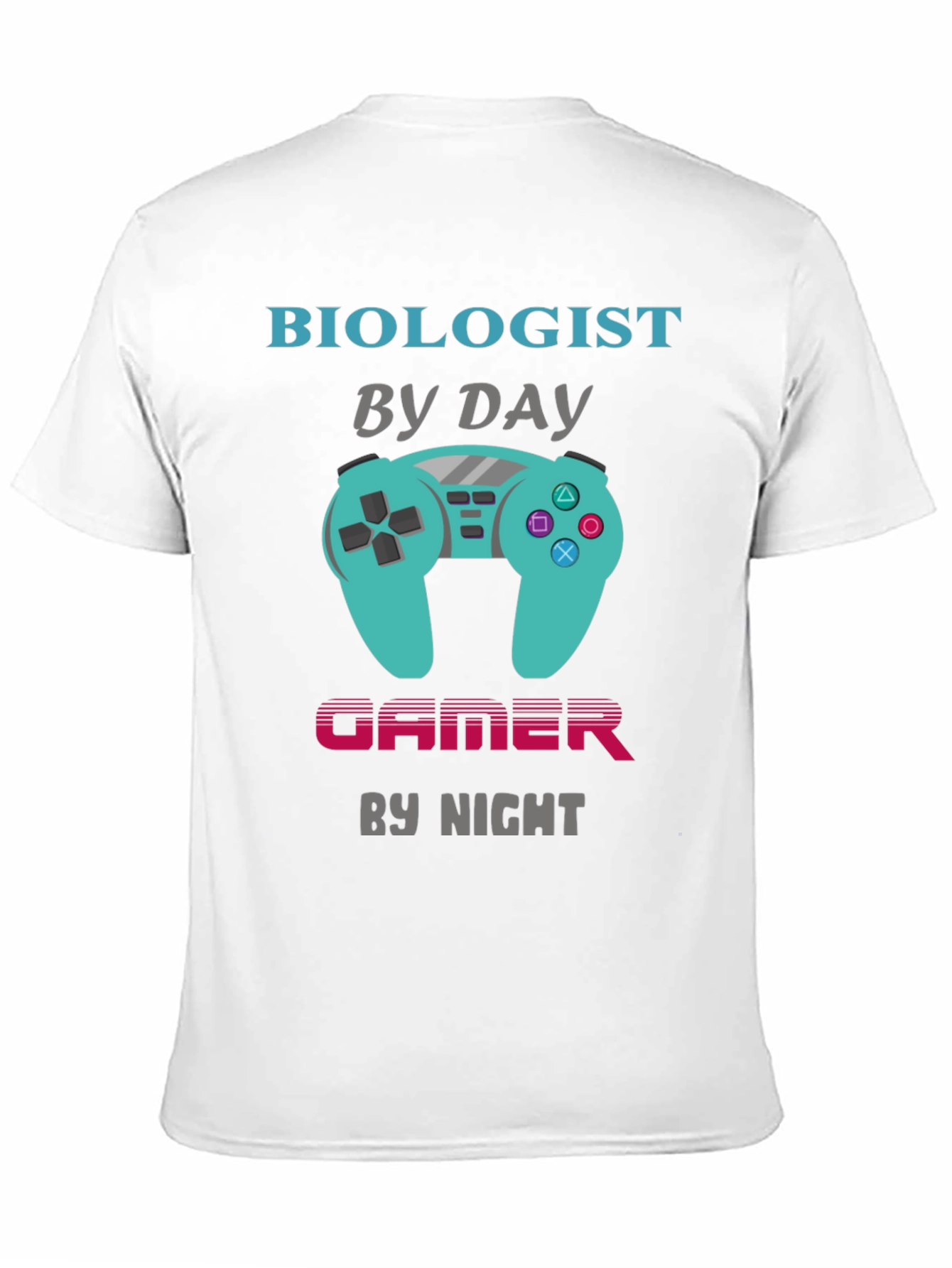 Black Biologist by Day Gamer by Night T-Shirt view 11
