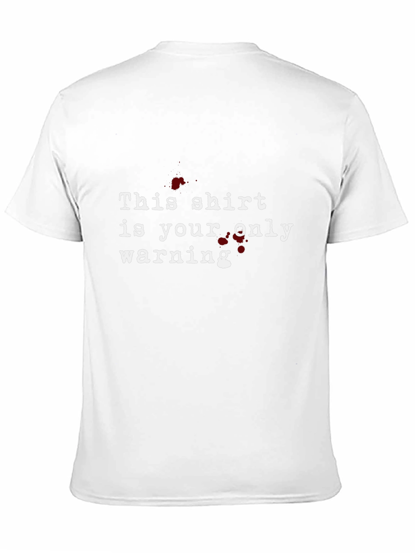 Black Warning T-Shirt - Bold Graphic Tee view 11