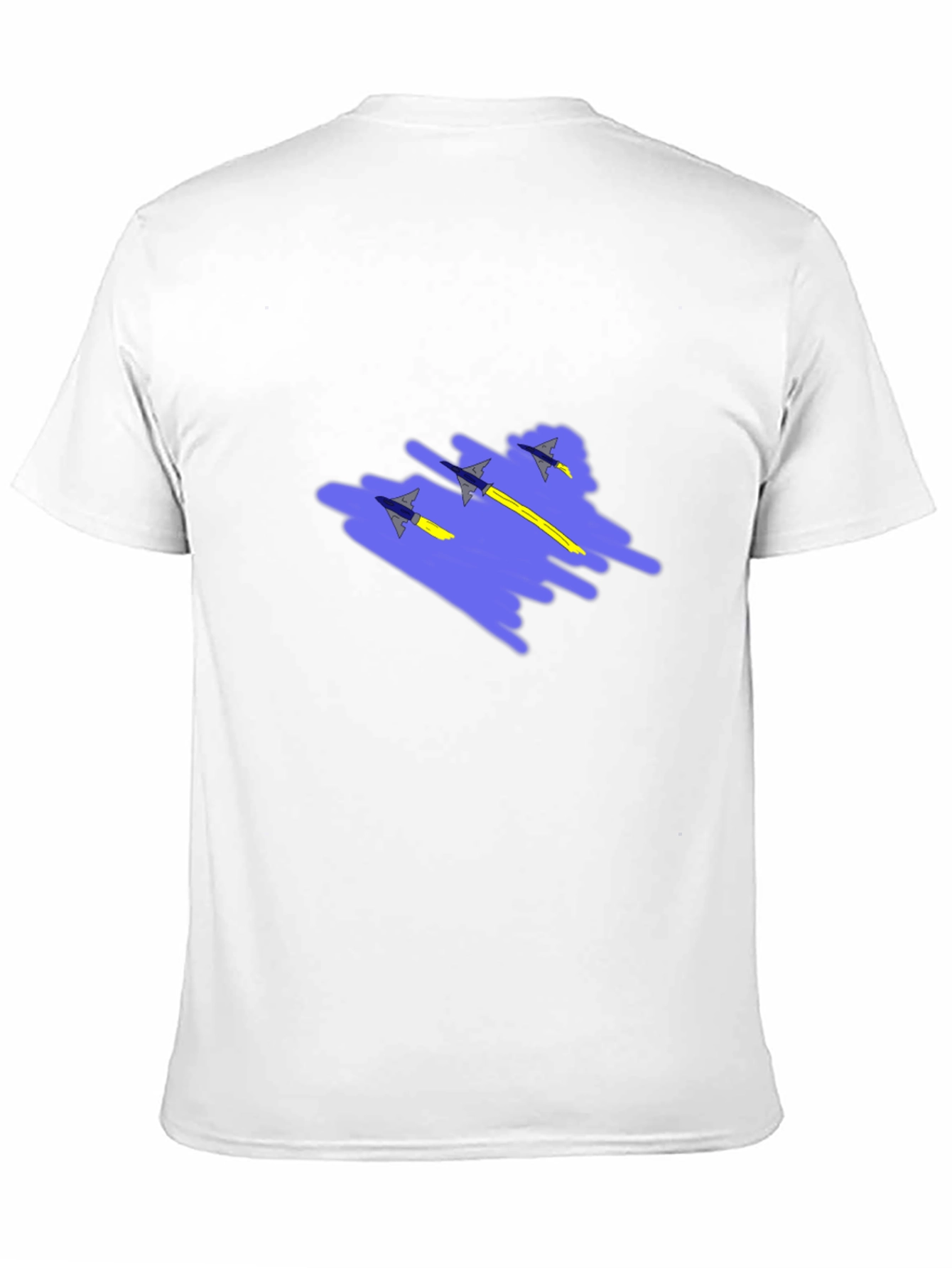 Black Jet Squadron Graphic Print Black T-Shirt view 11