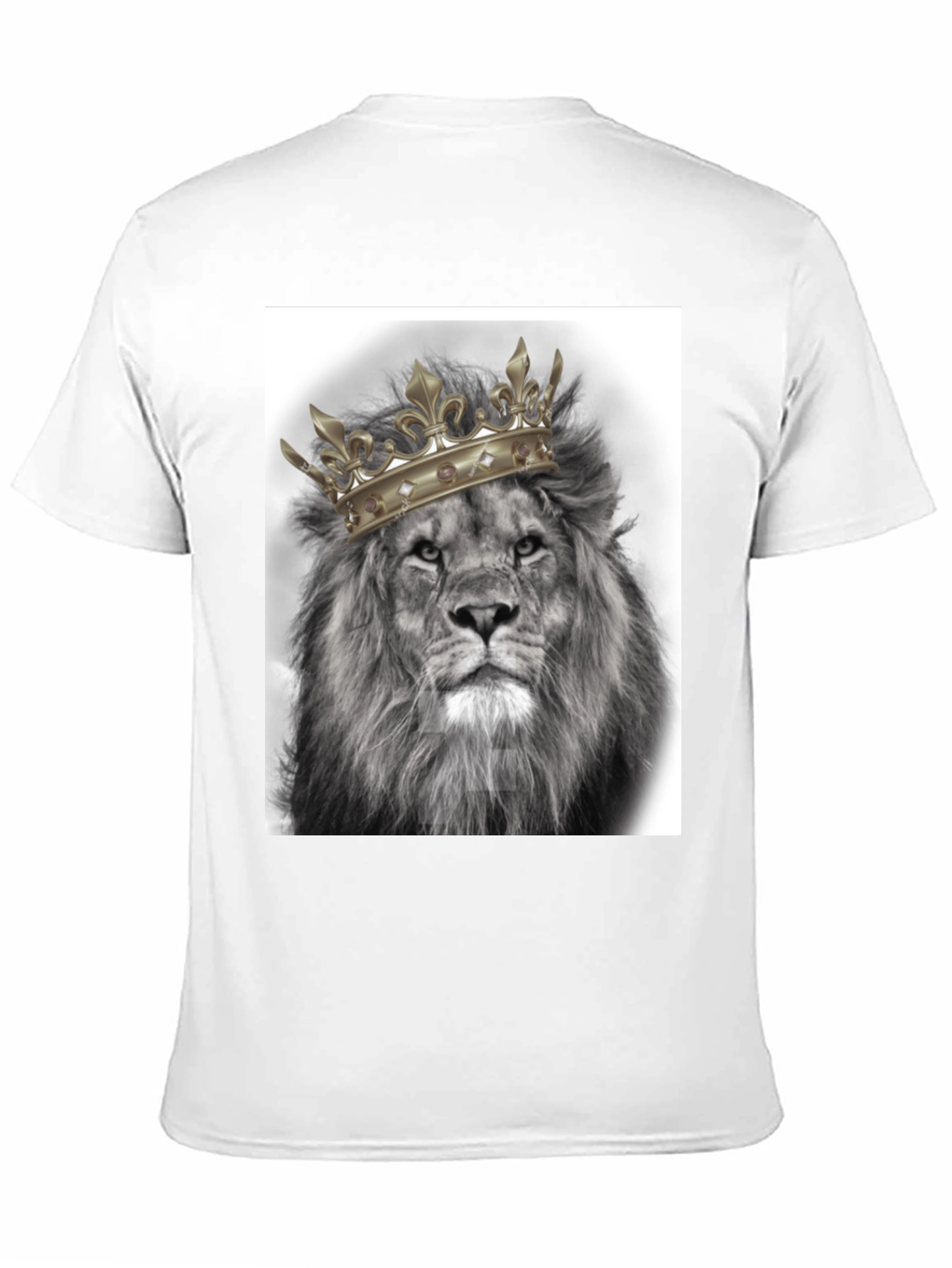 Black Lion King Graphic Tee - Black Cotton T-Shirt view 11