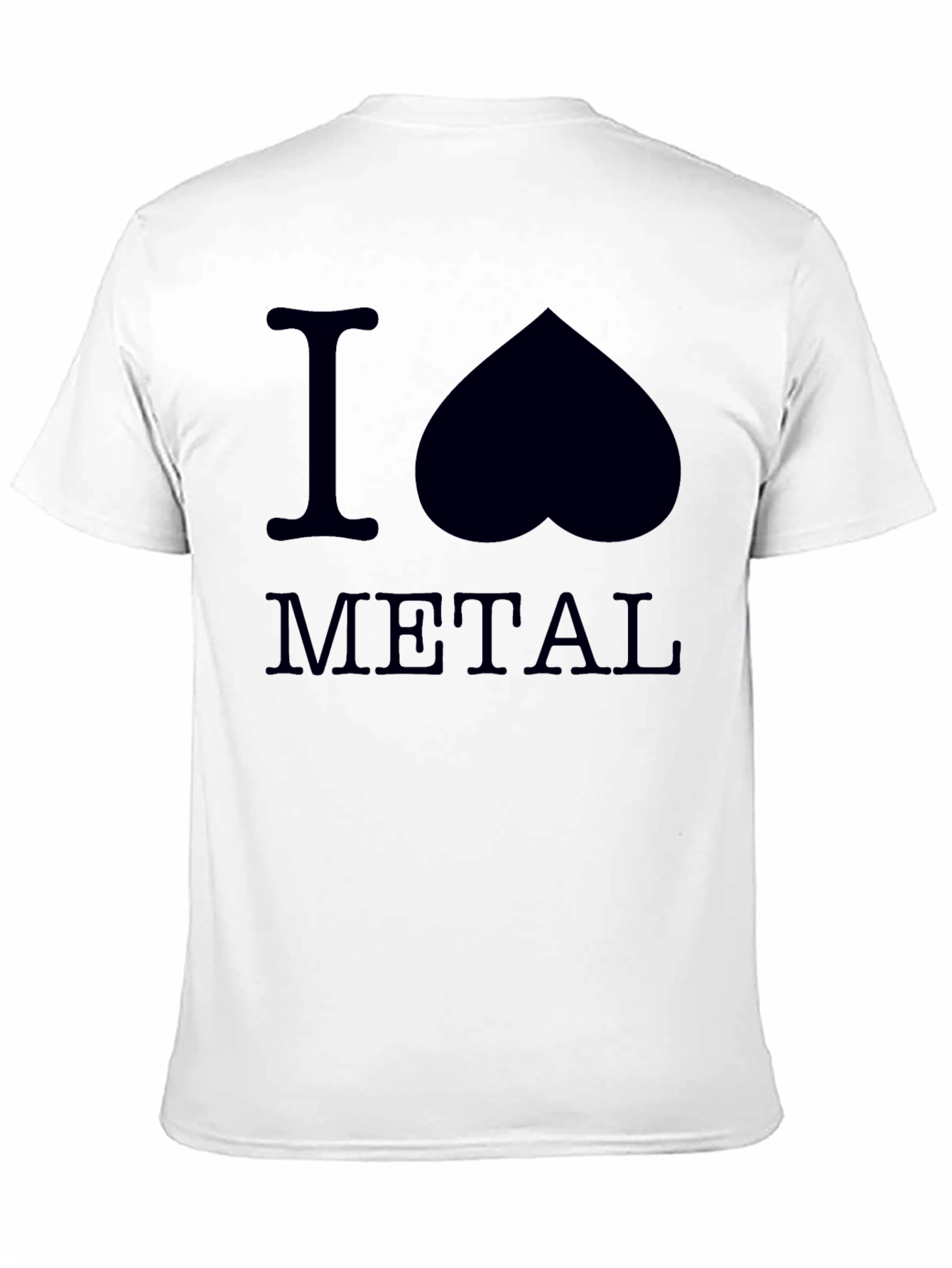 Black I Heart Metal Graphic Tee - Black view 11