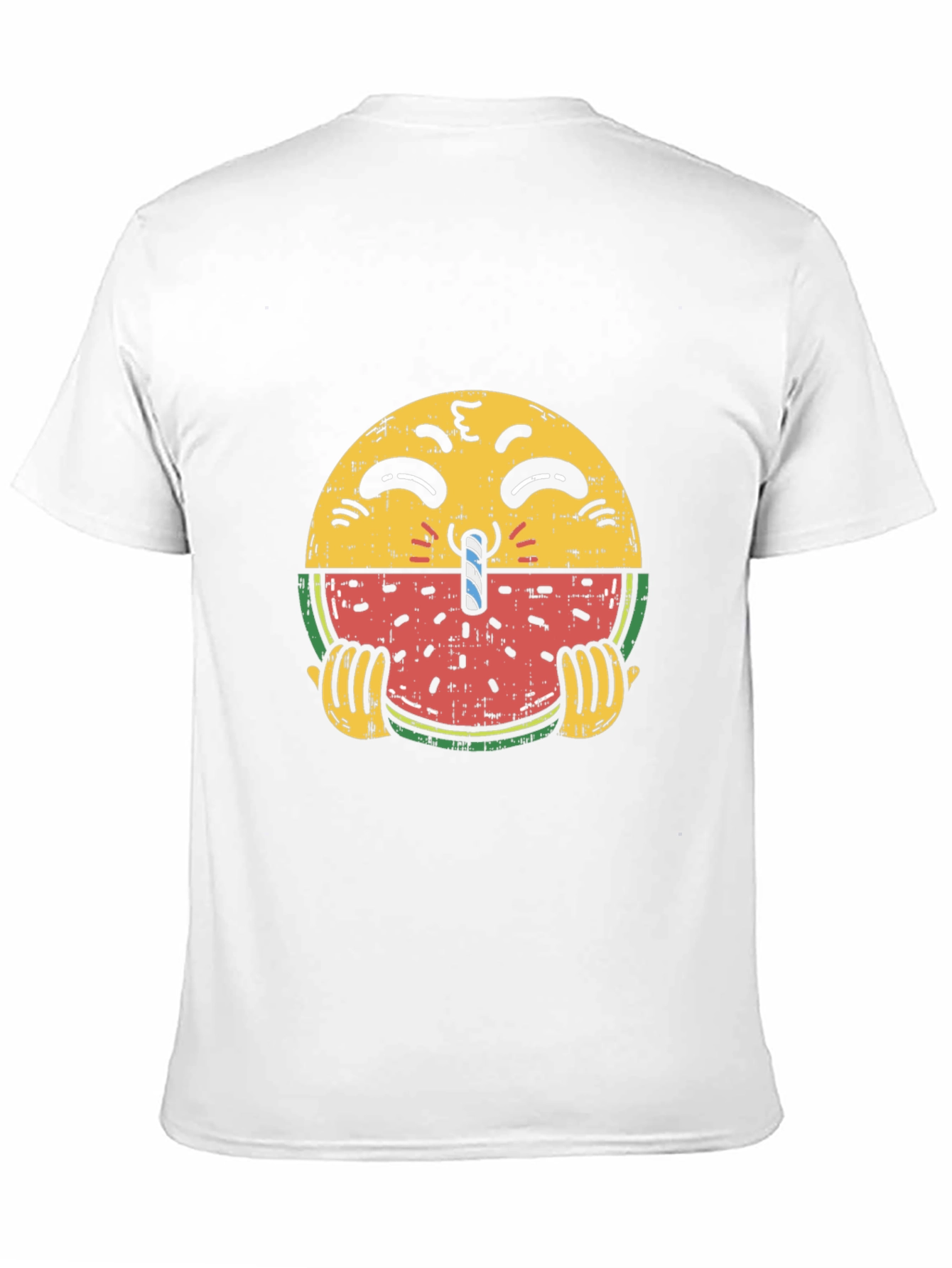 Black Emoji Watermelon T-Shirt - Quirky Summer Style view 11