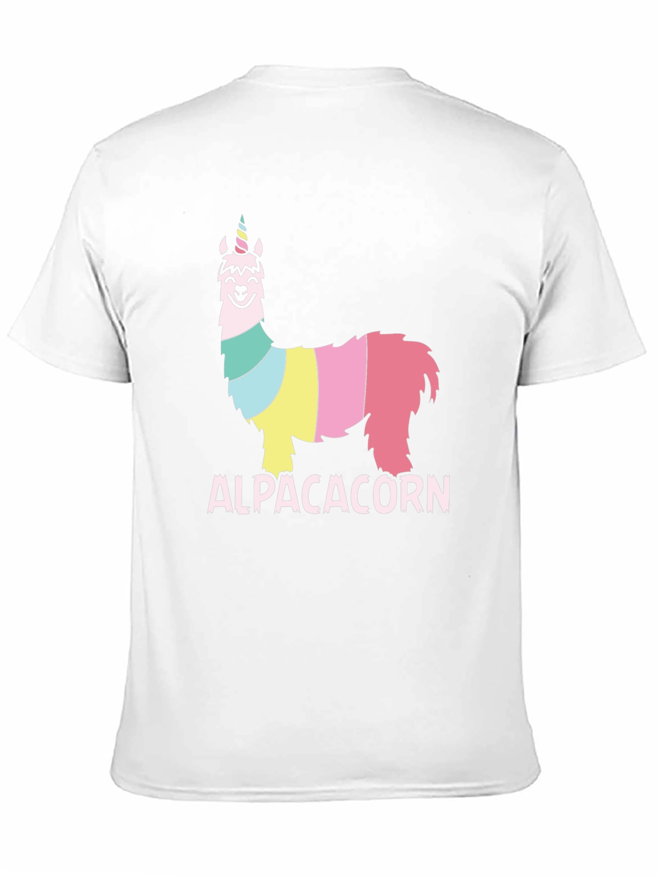 Black Alpacacorn T-Shirt - Fun, Colorful Alpaca Unicorn Design view 11