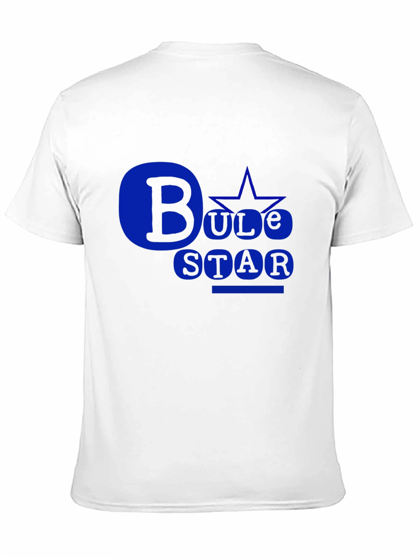Black Bule Star Black T-Shirt: Bold Design view 11