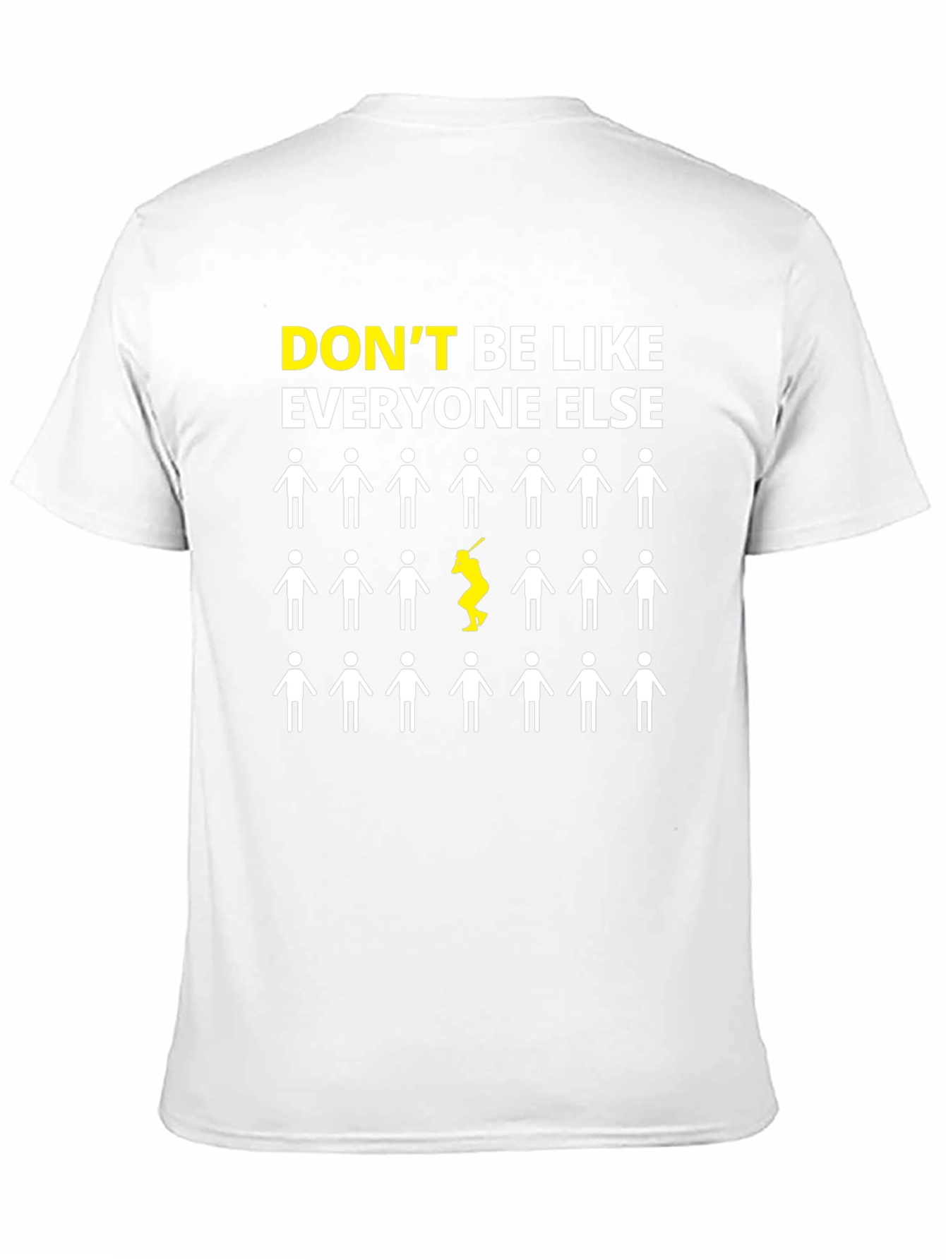 Black Don't Be Like Everyone Else Graphic T-Shirt view 11