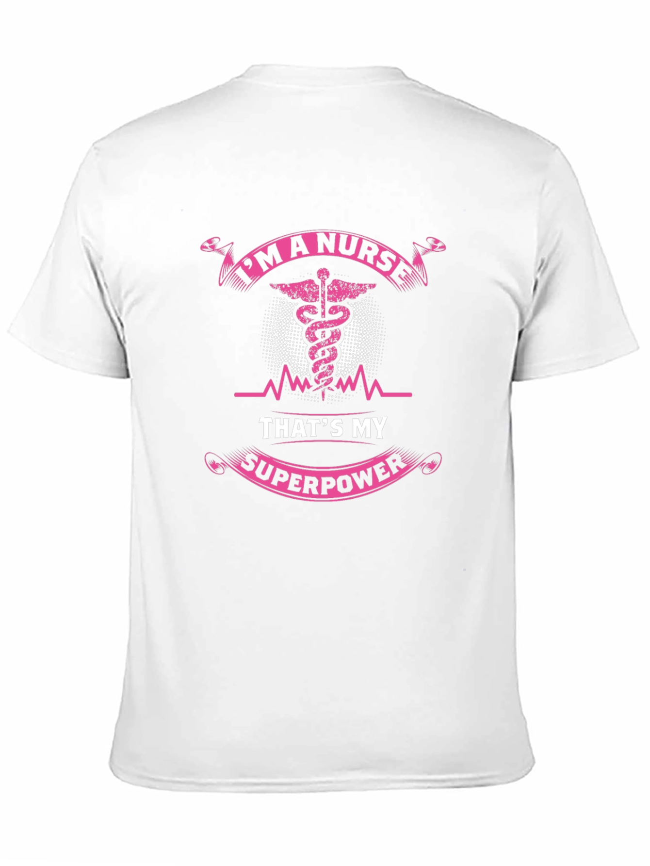 Black I'm A Nurse That's My Superpower Black T-Shirt view 11