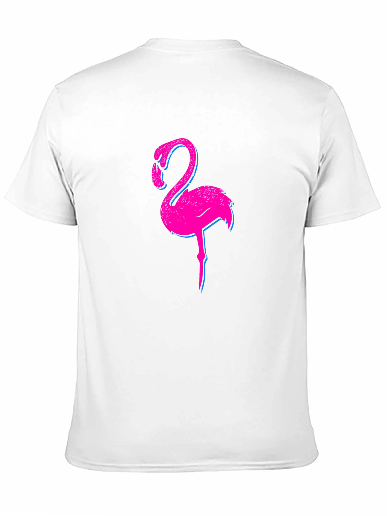 Black Flamingo Graphic Print Black T-Shirt view 11
