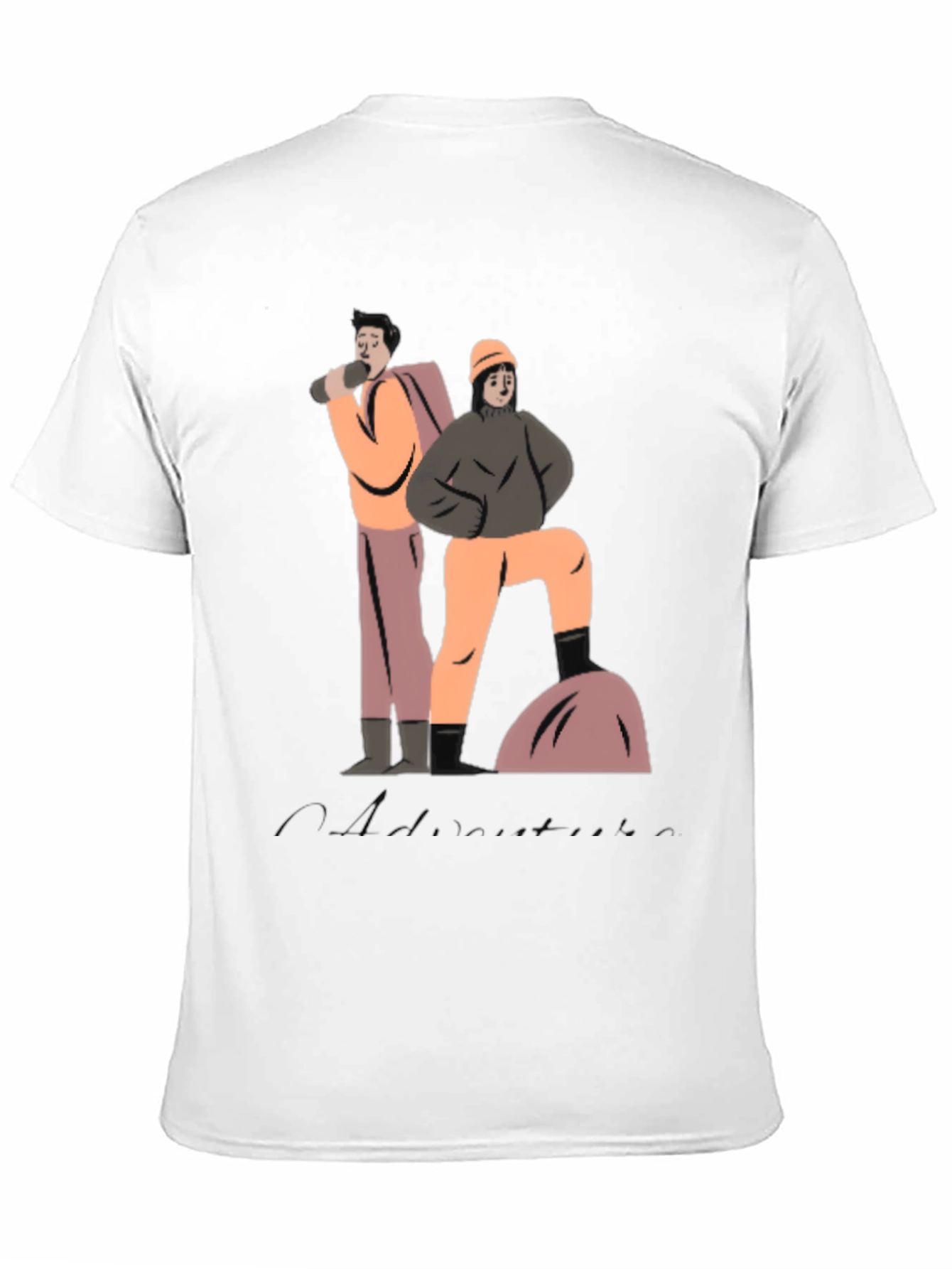 Black Adventure Graphic Tee - Soft Cotton Blend view 11