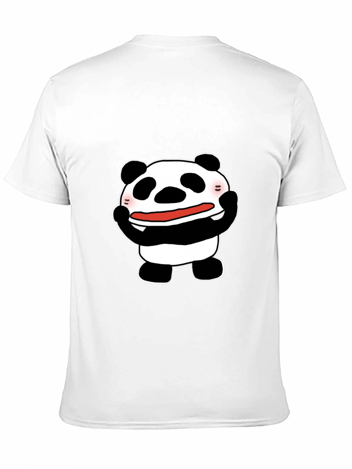 Black Funny Panda Graphic Tee - Black Cotton T-Shirt view 11