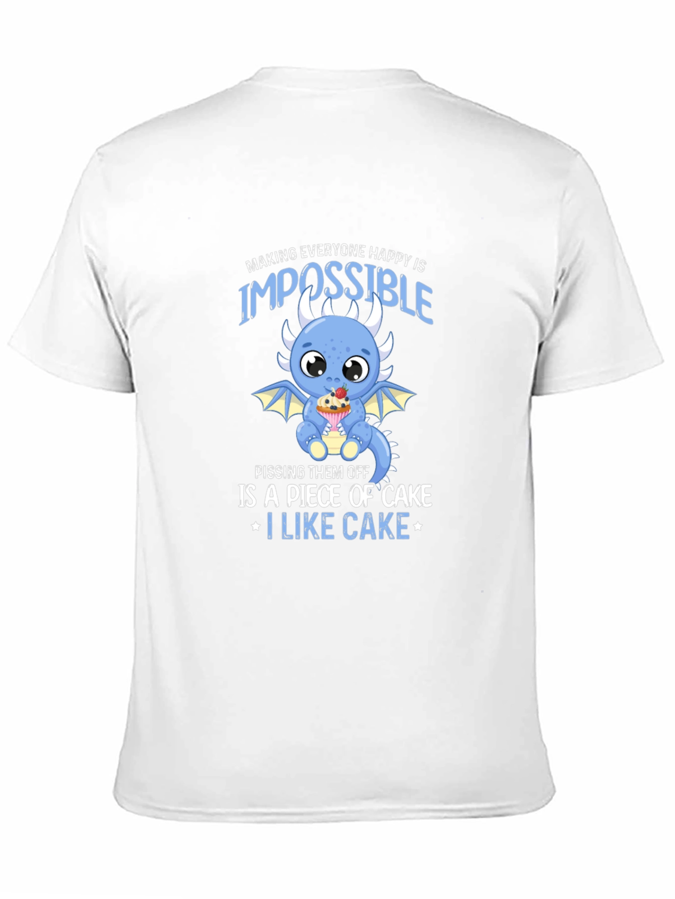 Black Cake Loving Dragon Graphic T-Shirt view 11