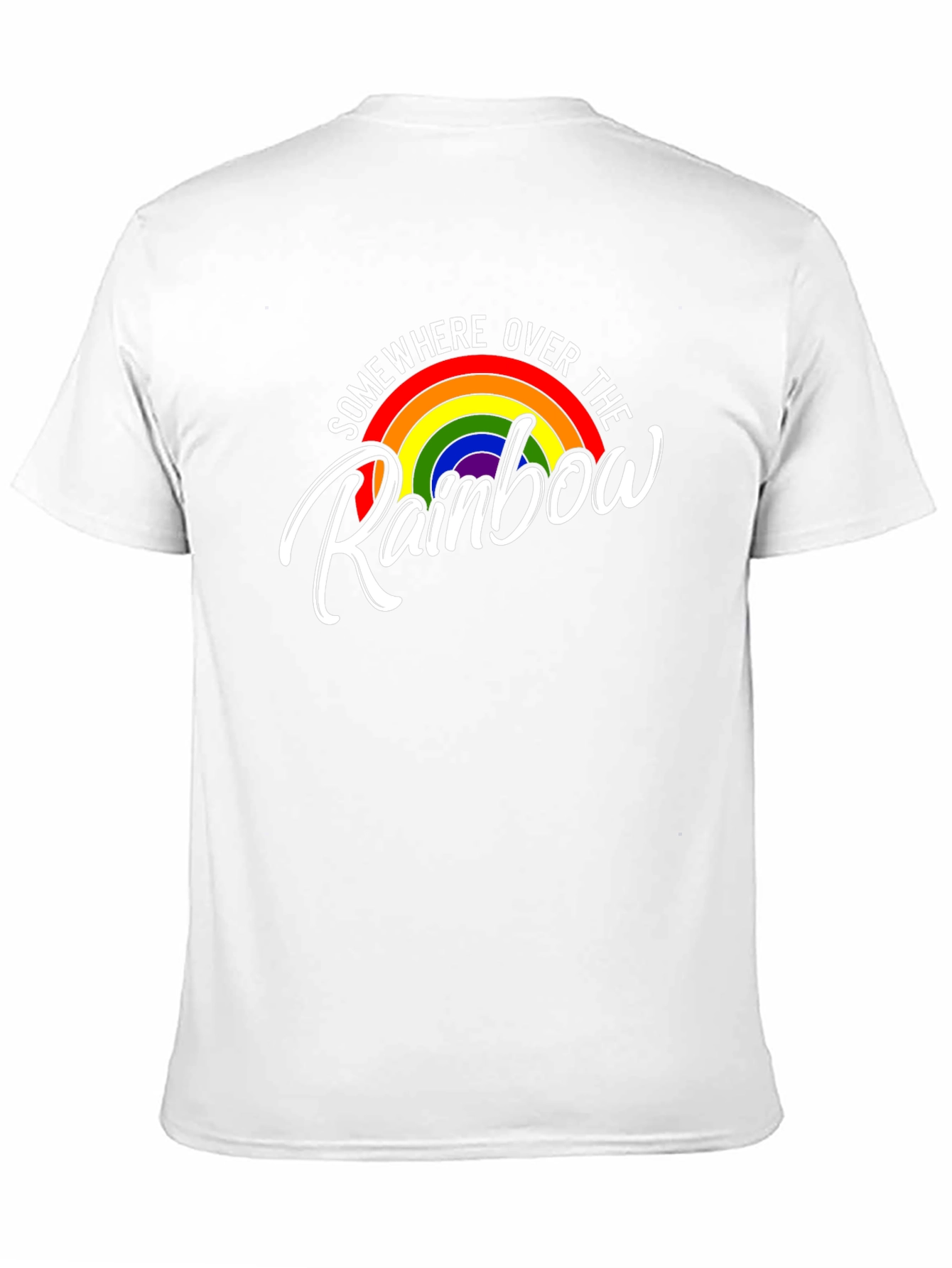 Black Somewhere Over the Rainbow Graphic Tee - Black Cotton view 11