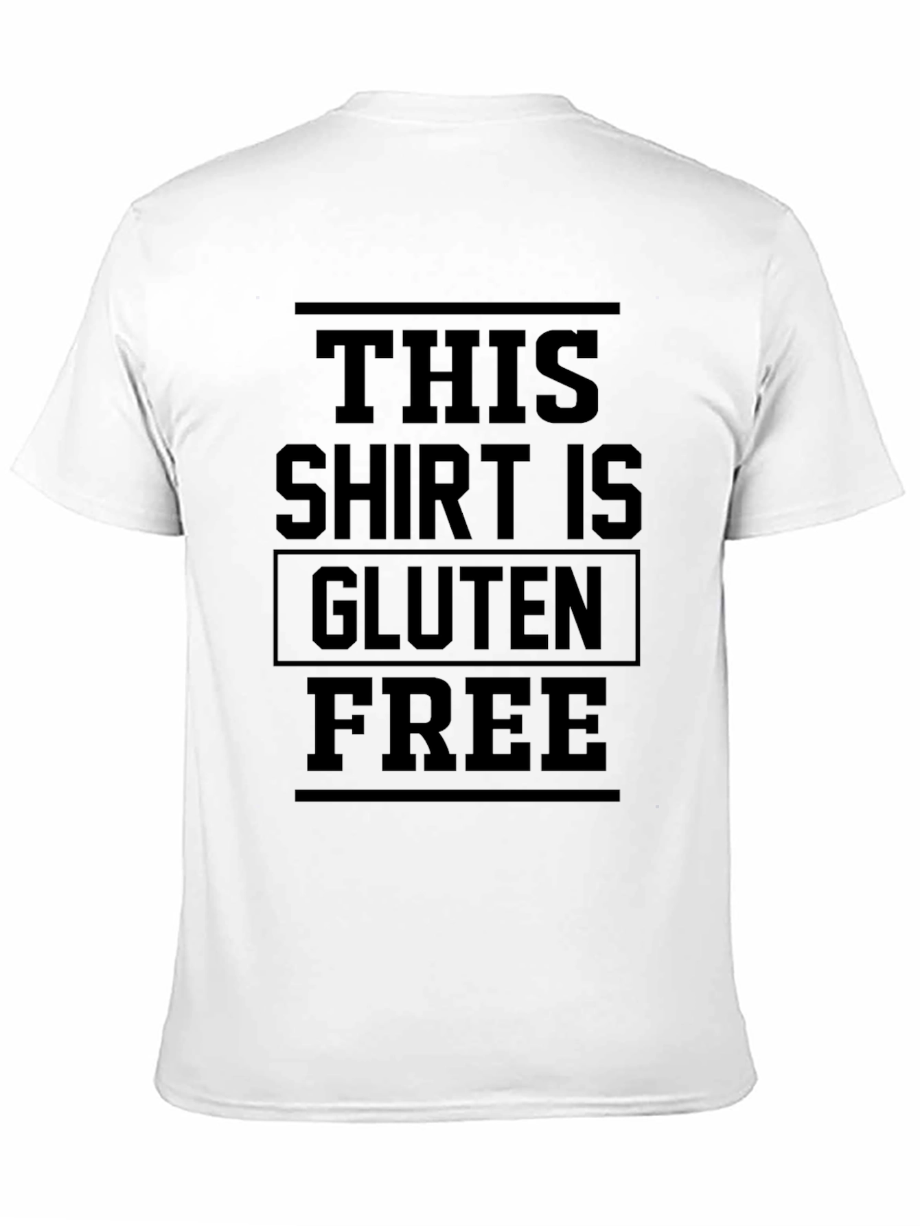 Black Gluten Free Statement Graphic Tee view 11