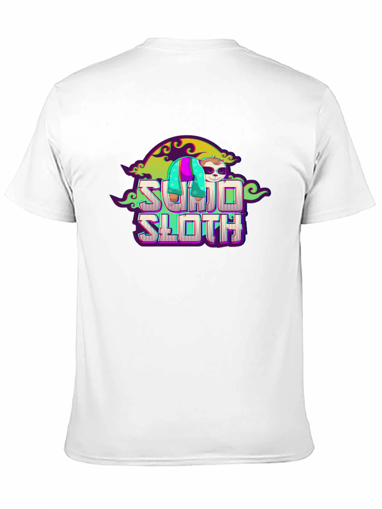 Black Sumo Sloth Graphic Tee - Unique Design view 11