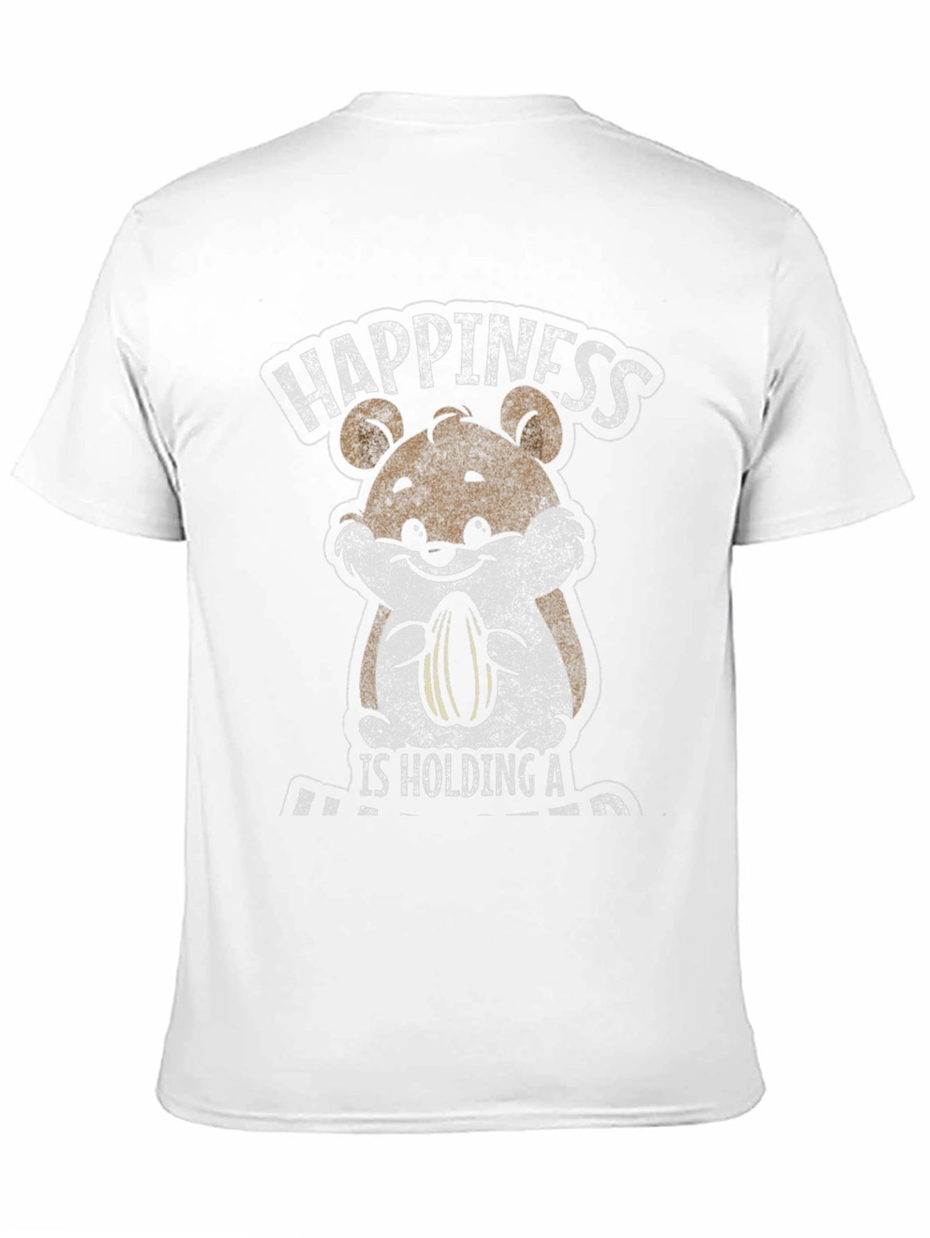 Black Happiness Hamster Graphic T-Shirt view 11