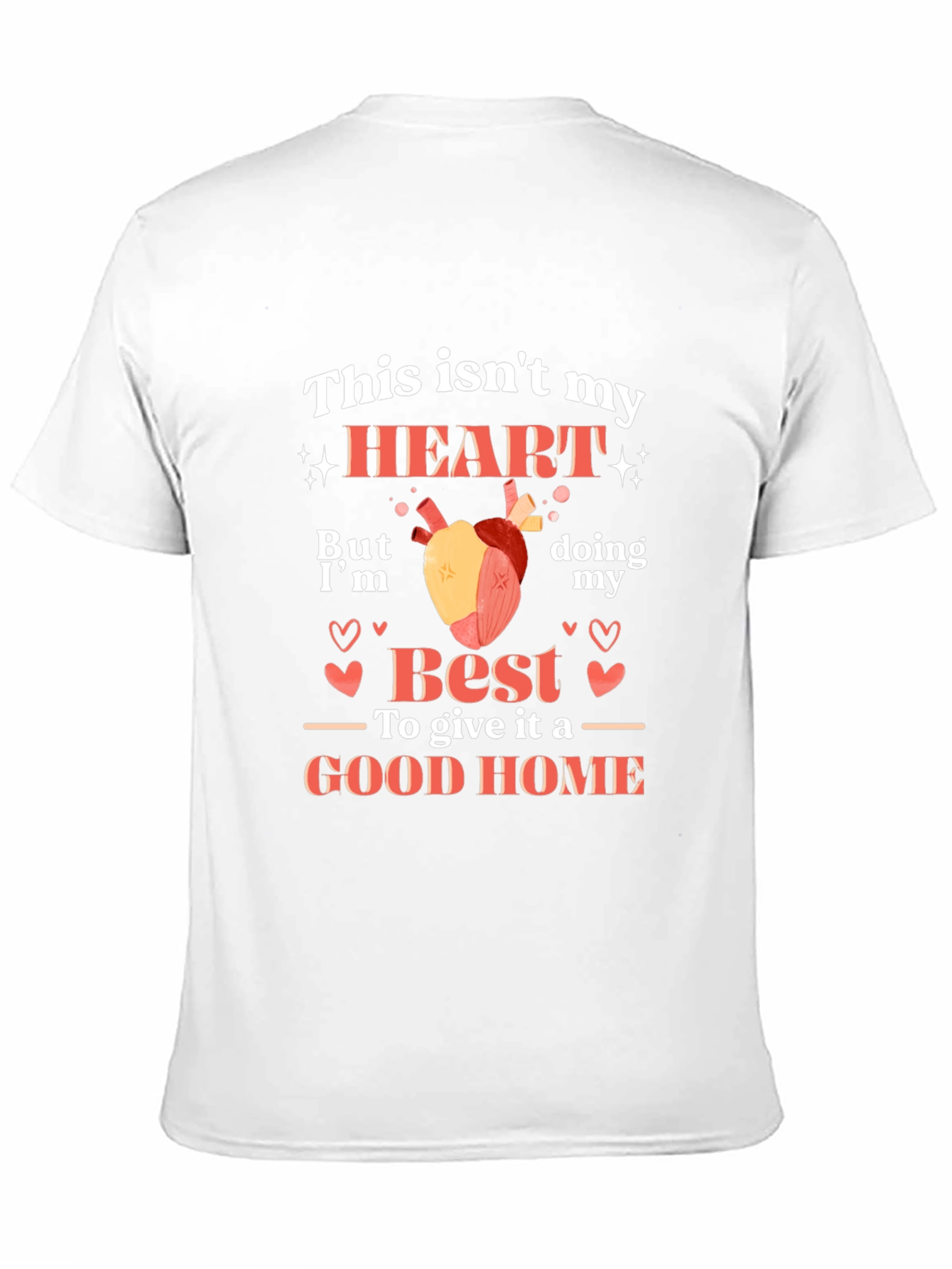 Black Funny Heart Transplant T-Shirt view 11