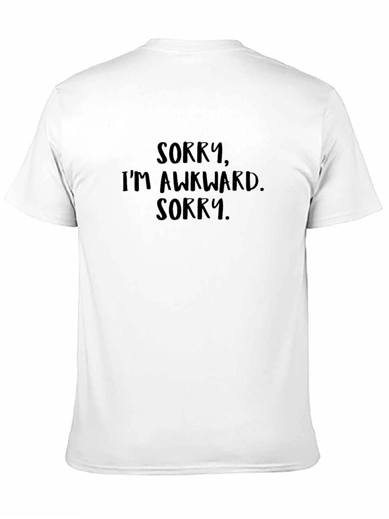Black Awkward Humor Tee - Sorry, I'm Awkward view 11