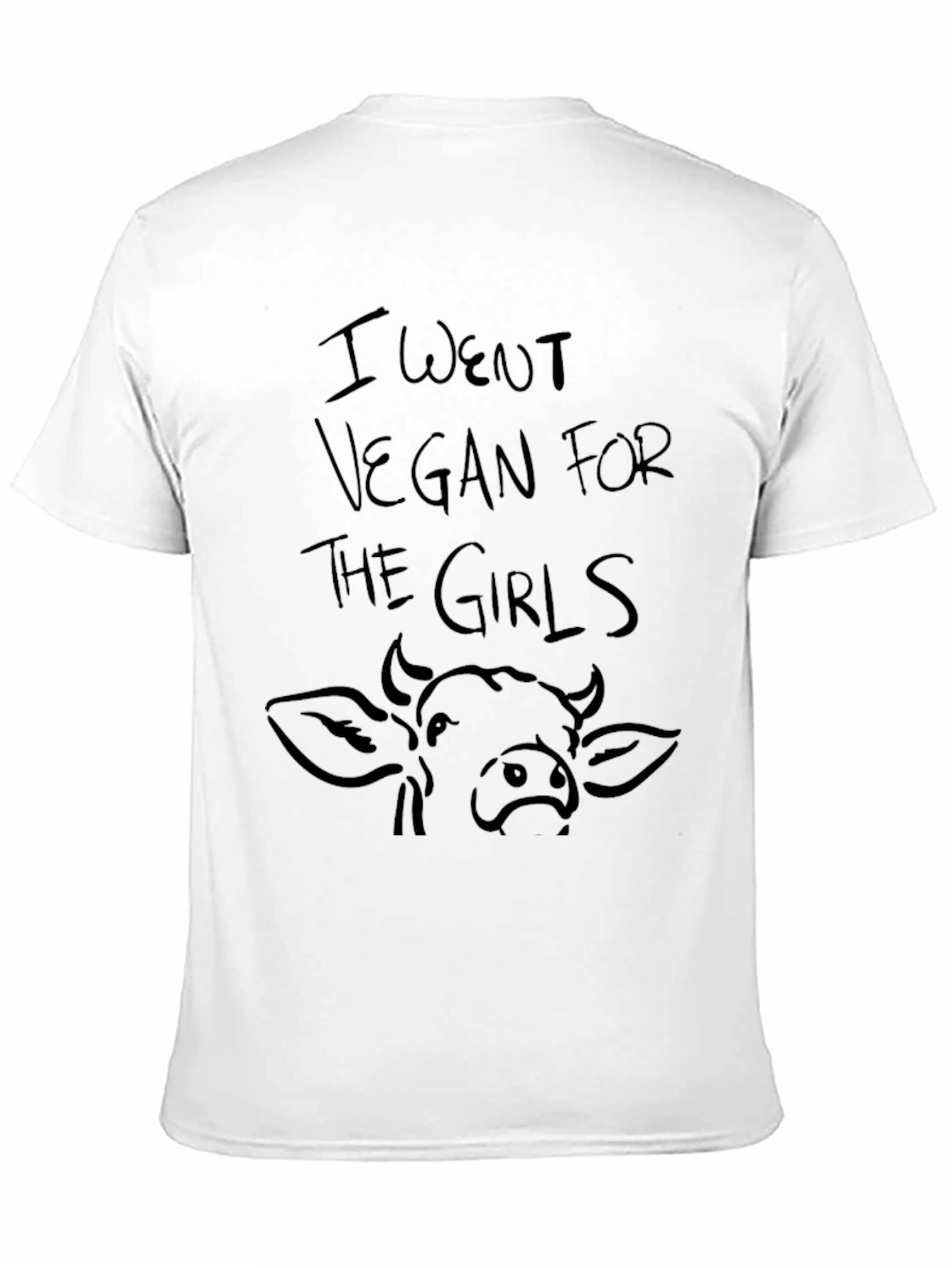 Black Vegan for the Girls Men's Black Graphic Tee view 11