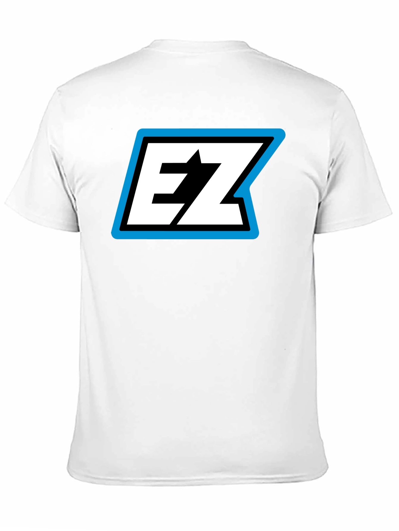 Black EZ Logo Black T-Shirt - Bold Graphic Tee view 11