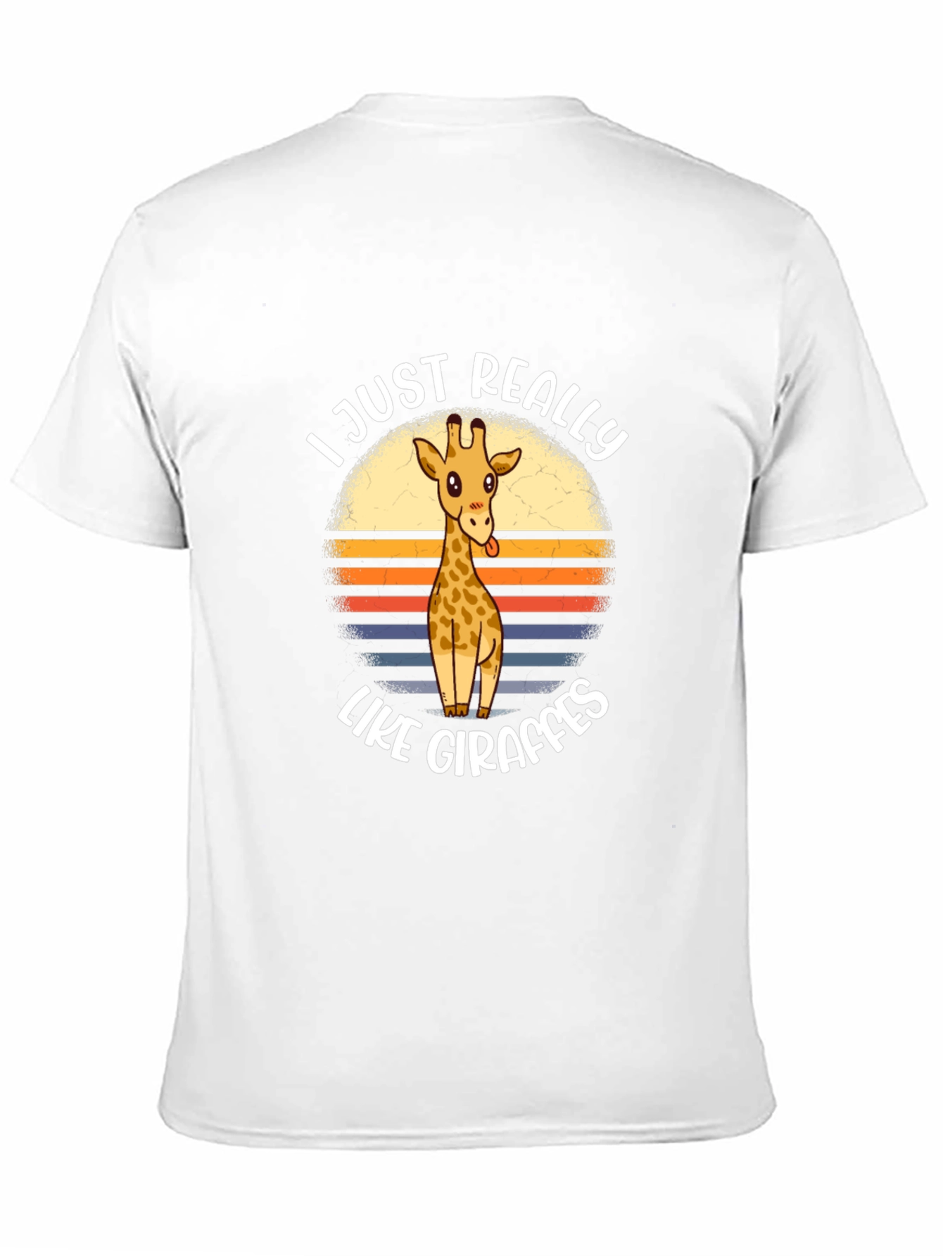 Black Funny Giraffe Lover Graphic Tee view 11