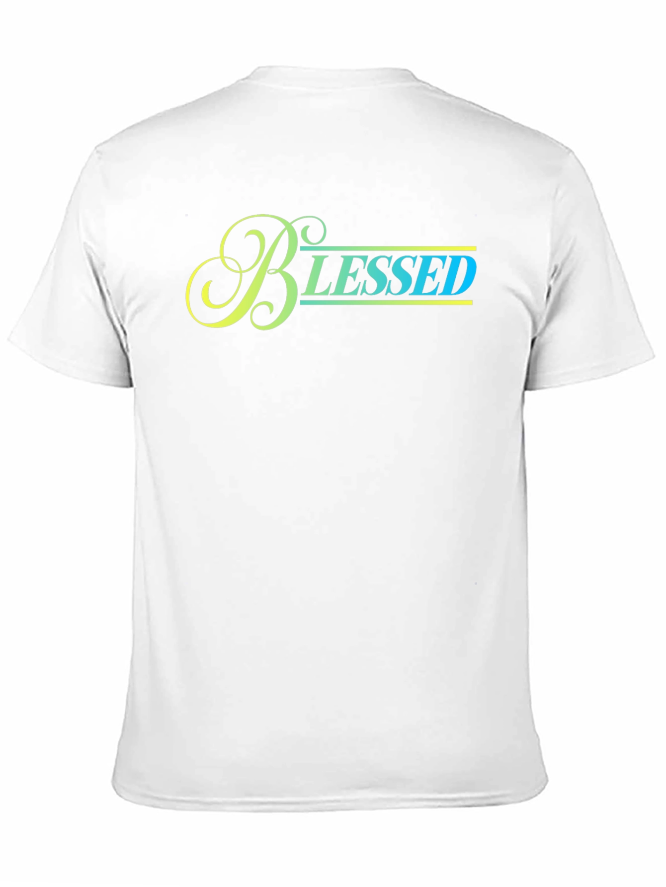 Black Blessed Graphic Print Black T-Shirt view 11
