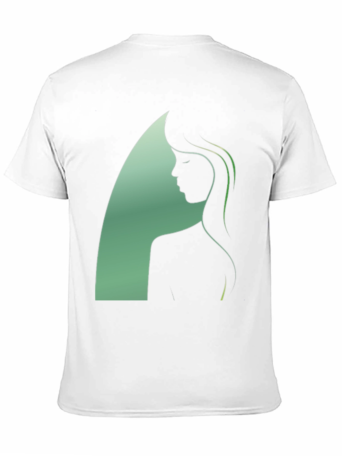 Black Silhouette Woman Graphic Black T-Shirt view 11