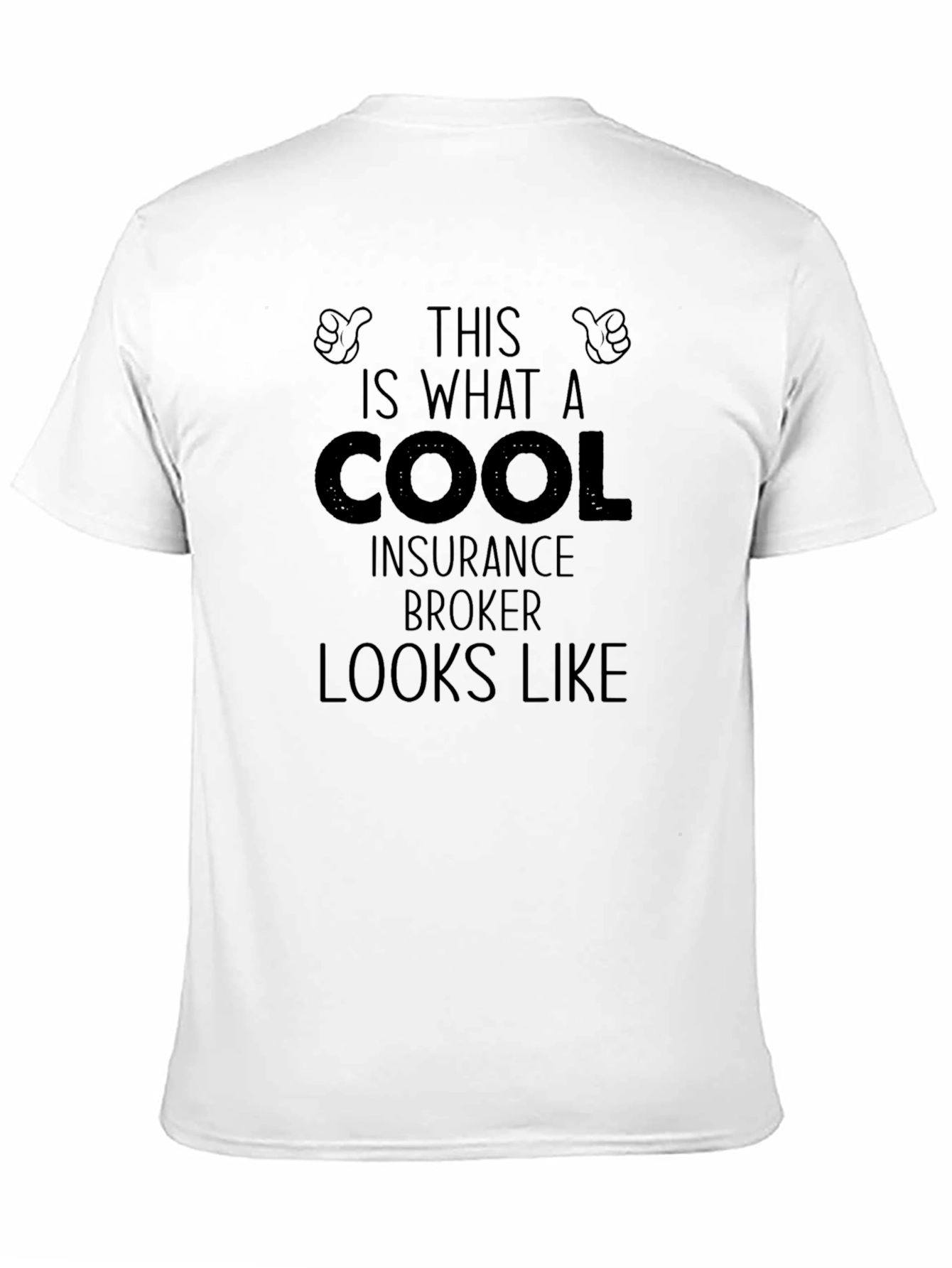 Black Cool Insurance Broker Graphic Tee - Black T-Shirt view 11