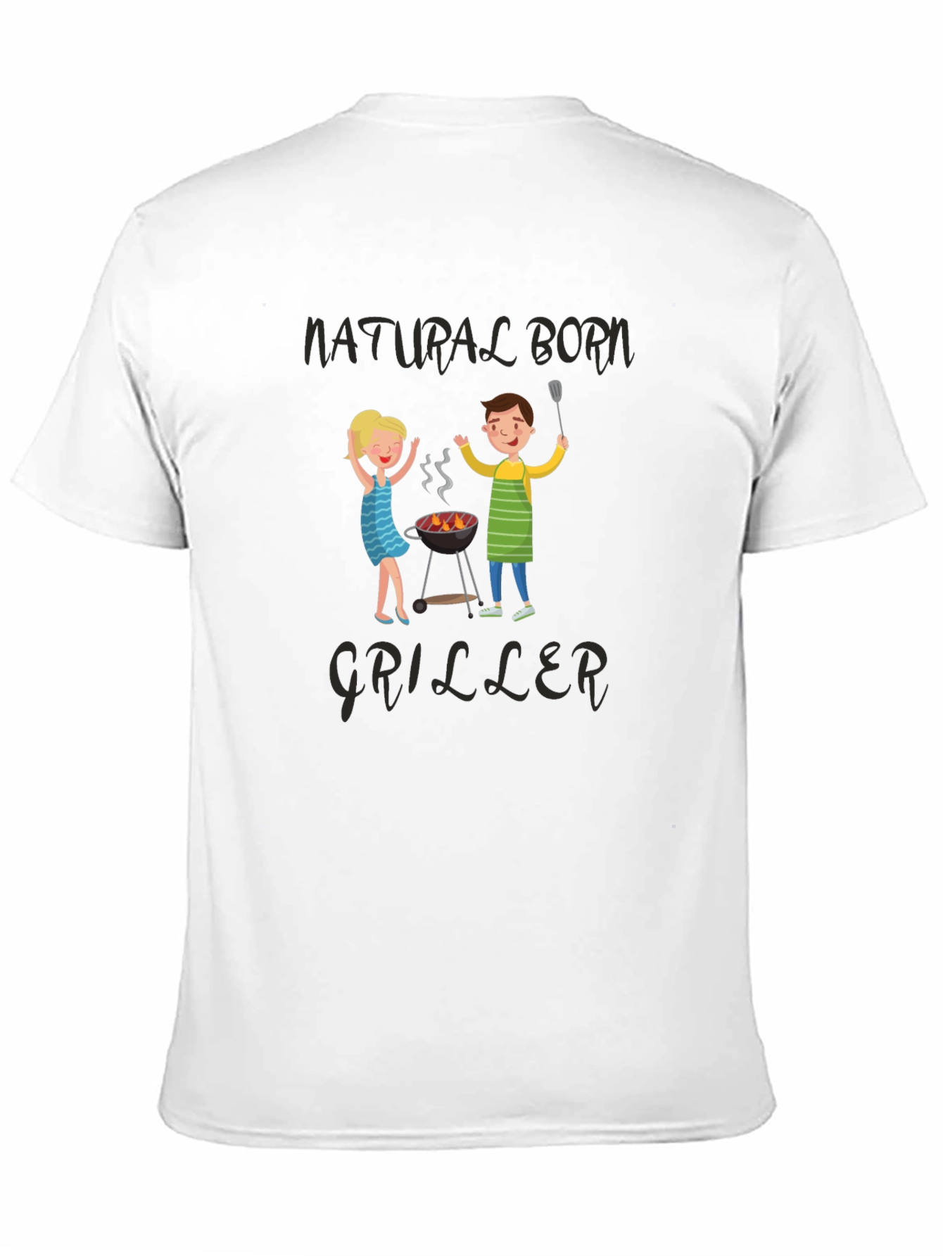 Black Natural Born Griller Graphic Tee view 11