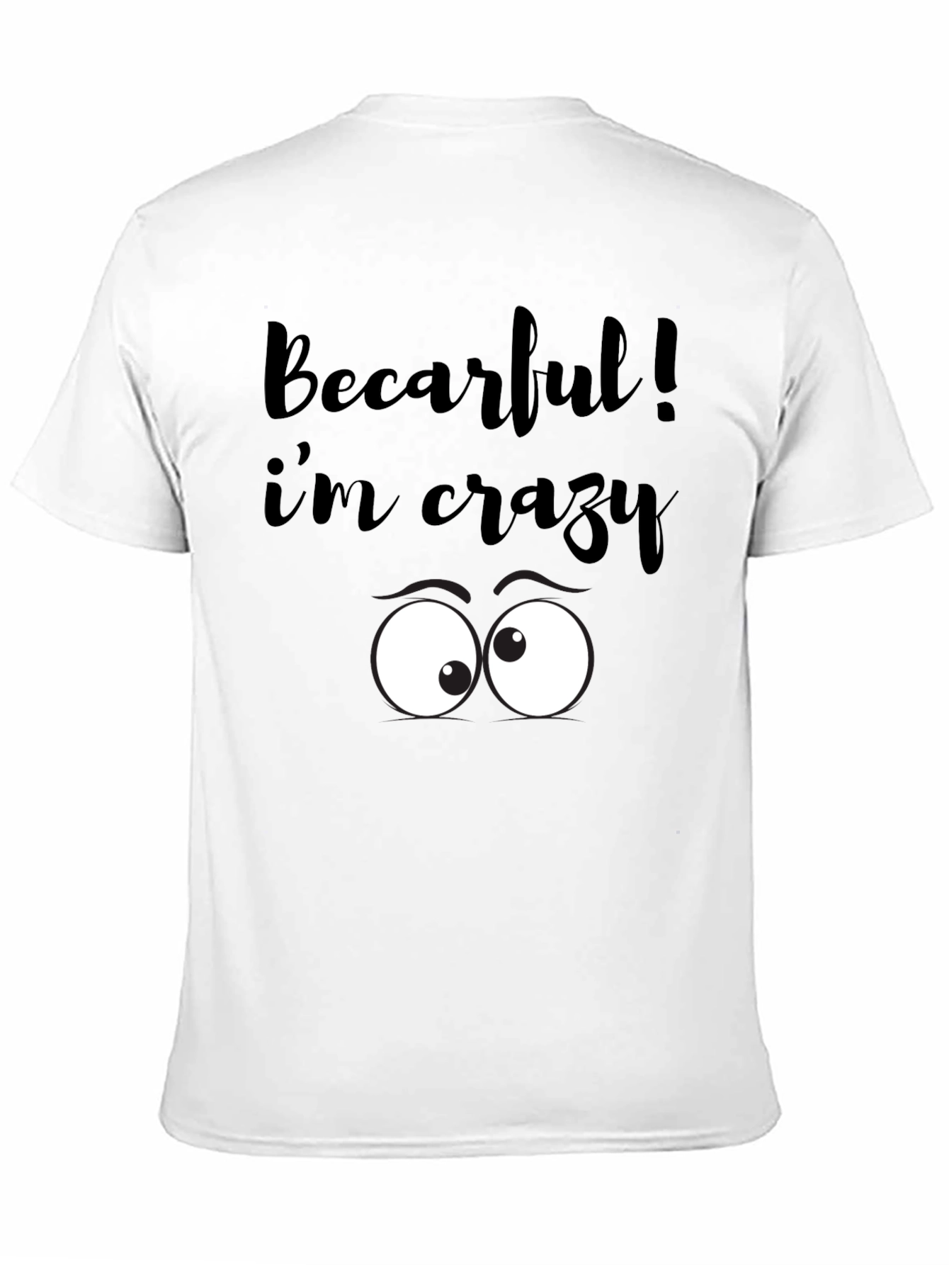 Black Crazy Eyes Graphic Tee - Black view 11