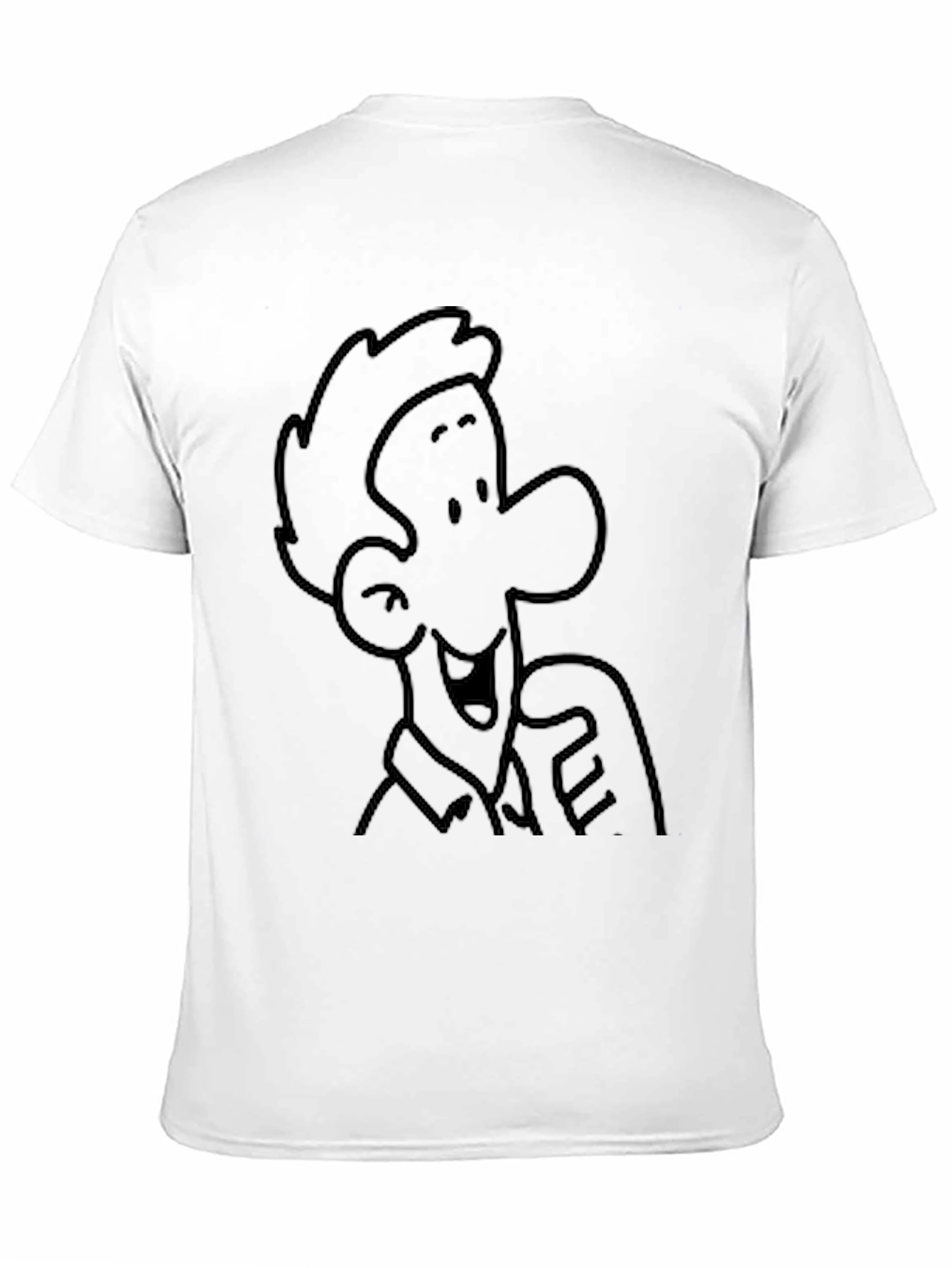 Black Cartoon Character Graphic Black T-Shirt view 11