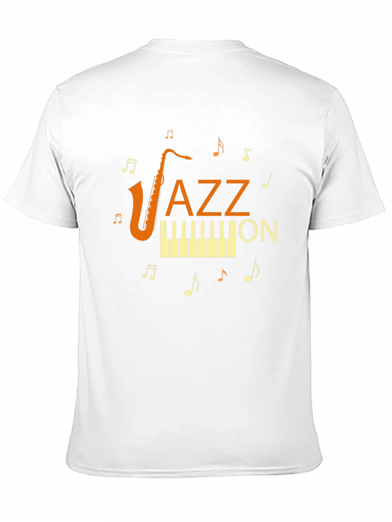 Black Jazz On Music T-Shirt - Black view 11
