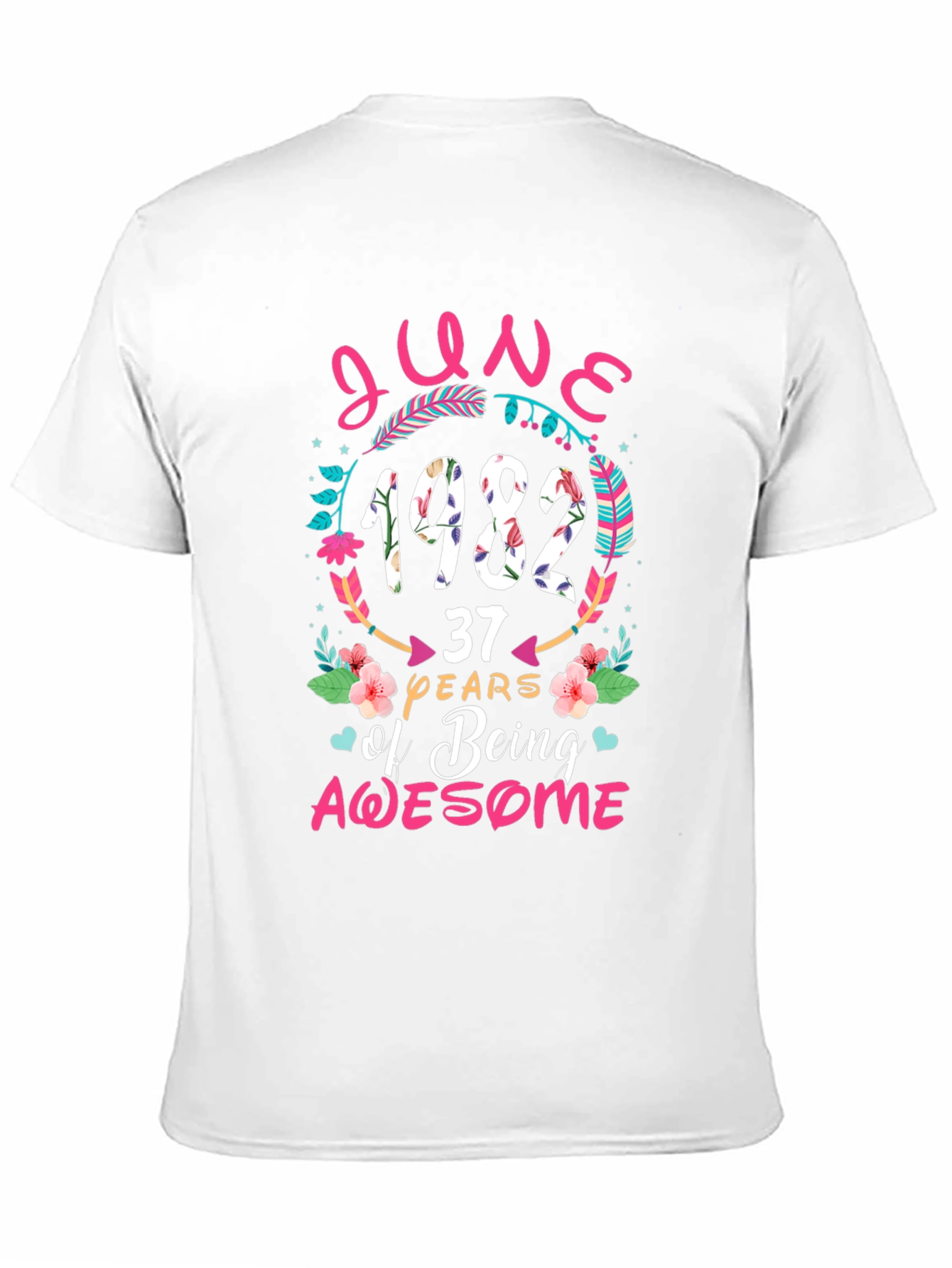 Black June 1982 Birthday T-Shirt - 37 Years of Awesome view 11