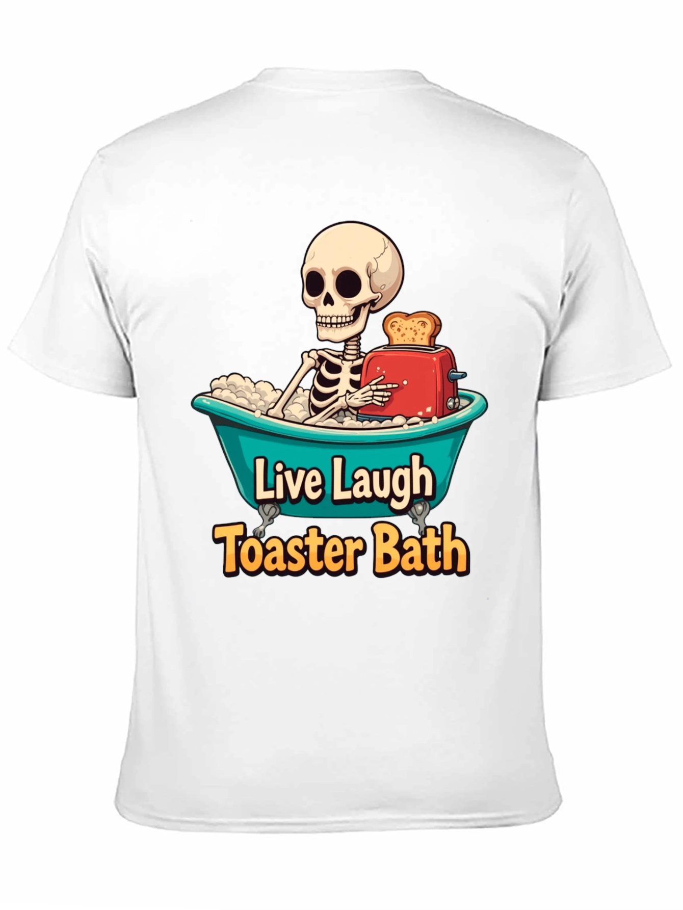 Black Live Laugh Toaster Bath T-Shirt view 11