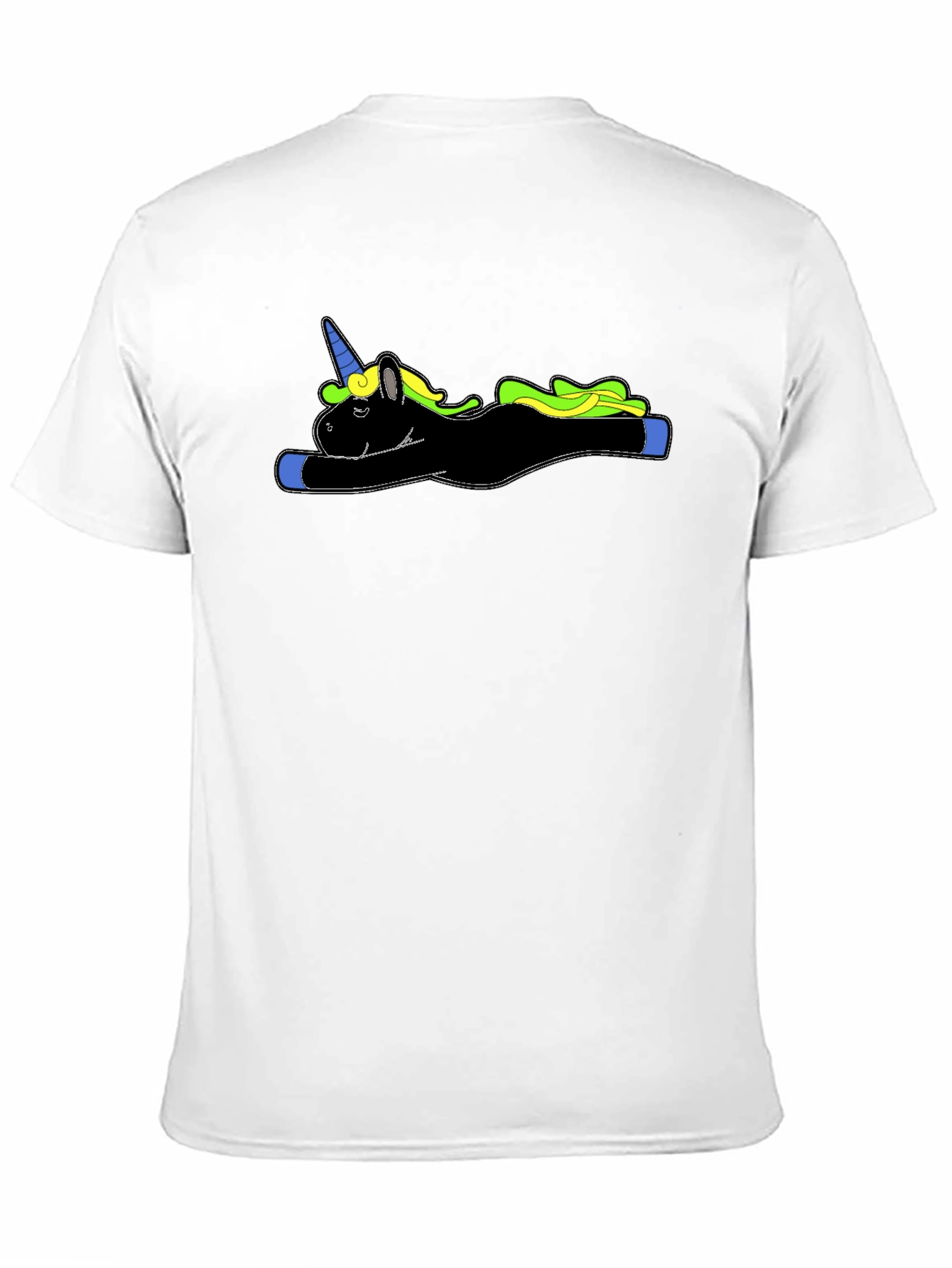 Black Lazy Unicorn Black T-Shirt view 11