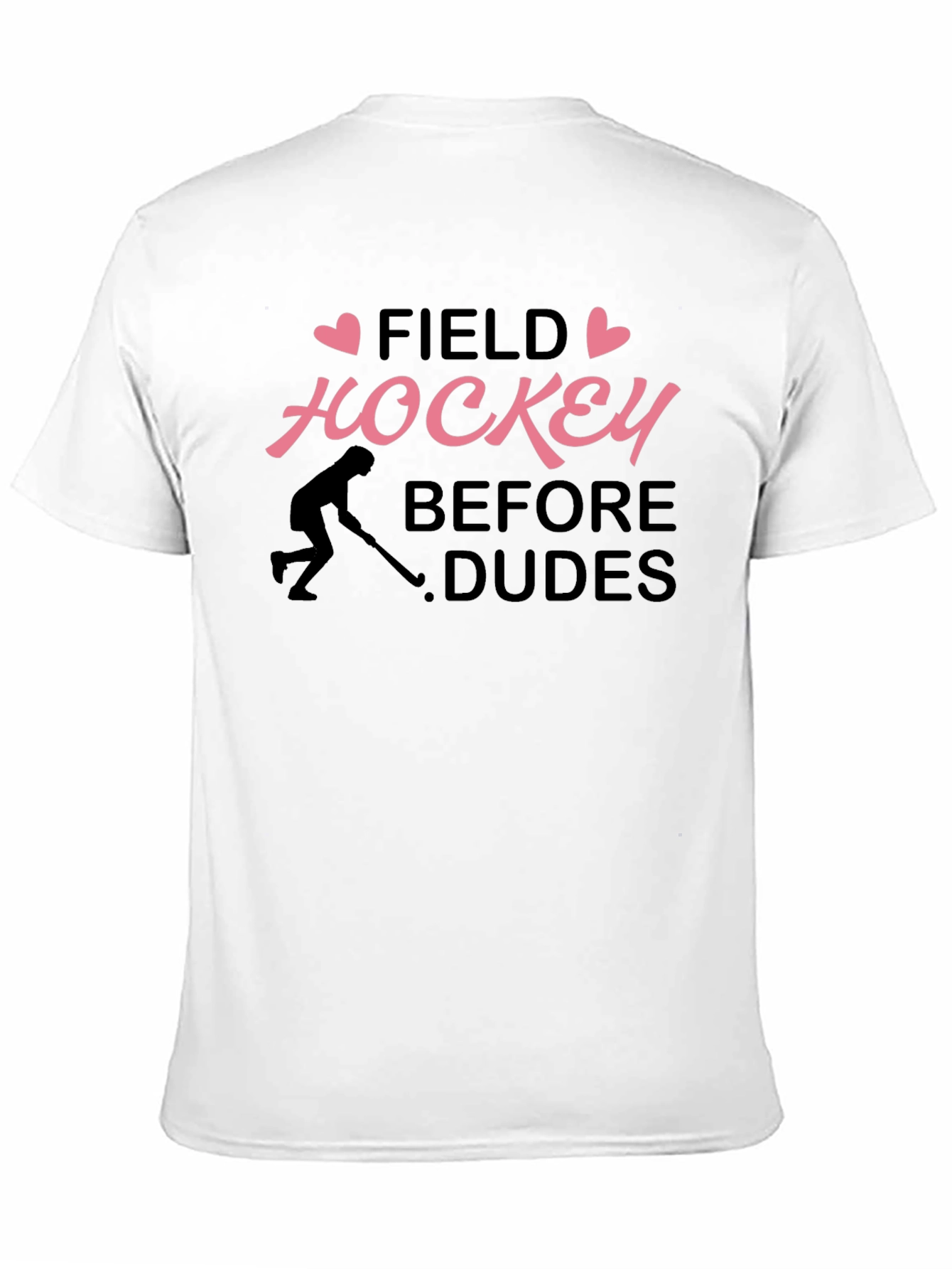 Black Field Hockey Before Dudes Graphic T-Shirt view 11