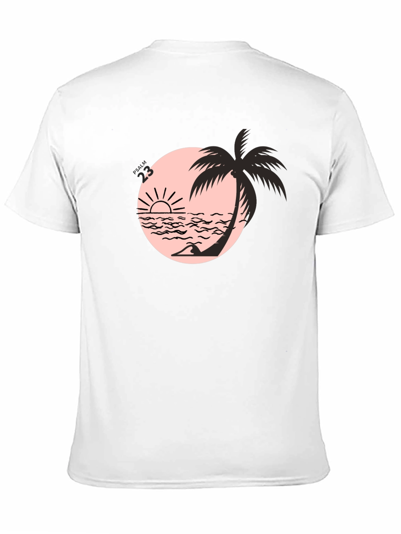 Black Black Beach Palm Graphic Tee view 11