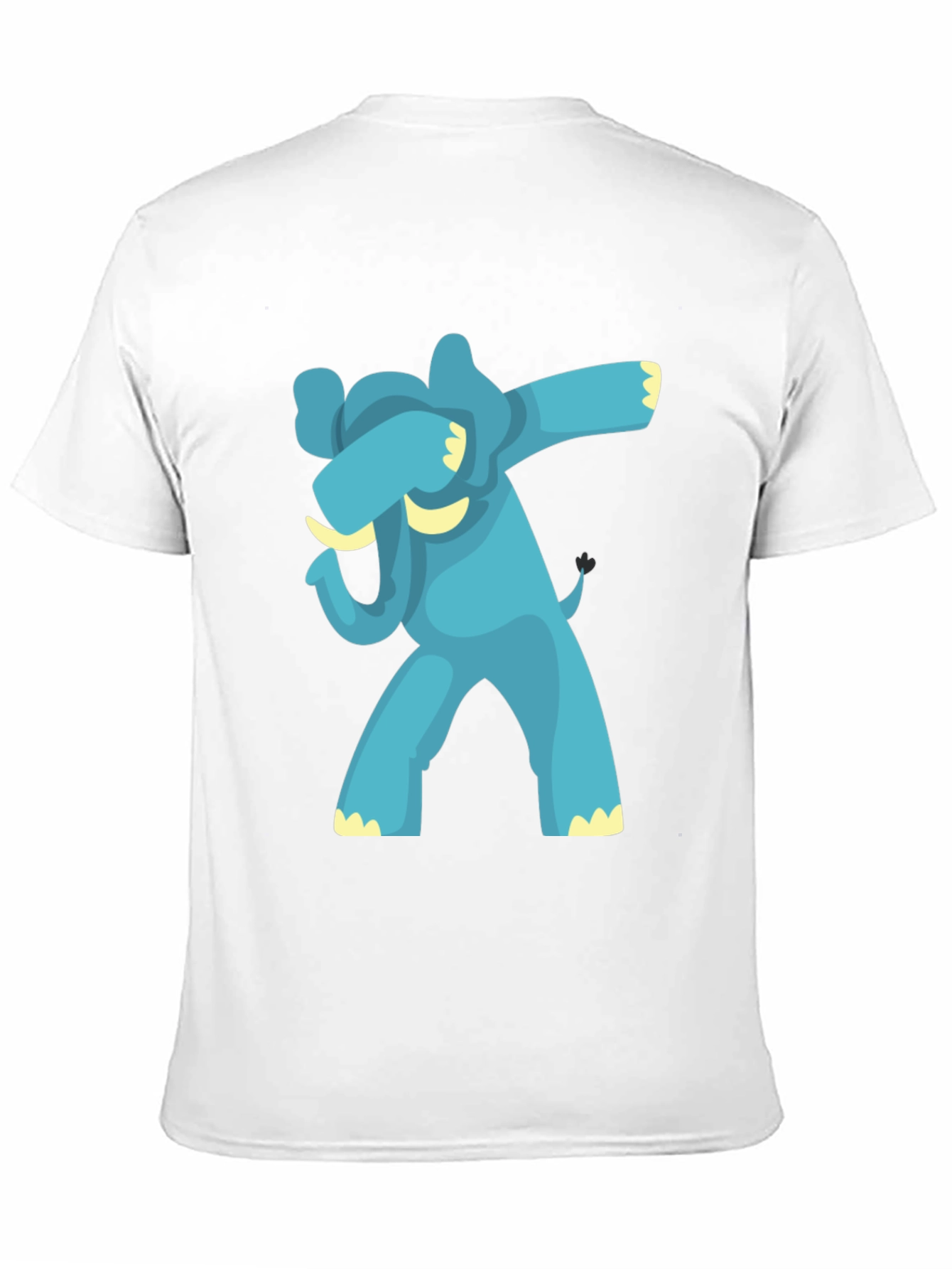 Black Dabbing Elephant Graphic Tee - Black view 11