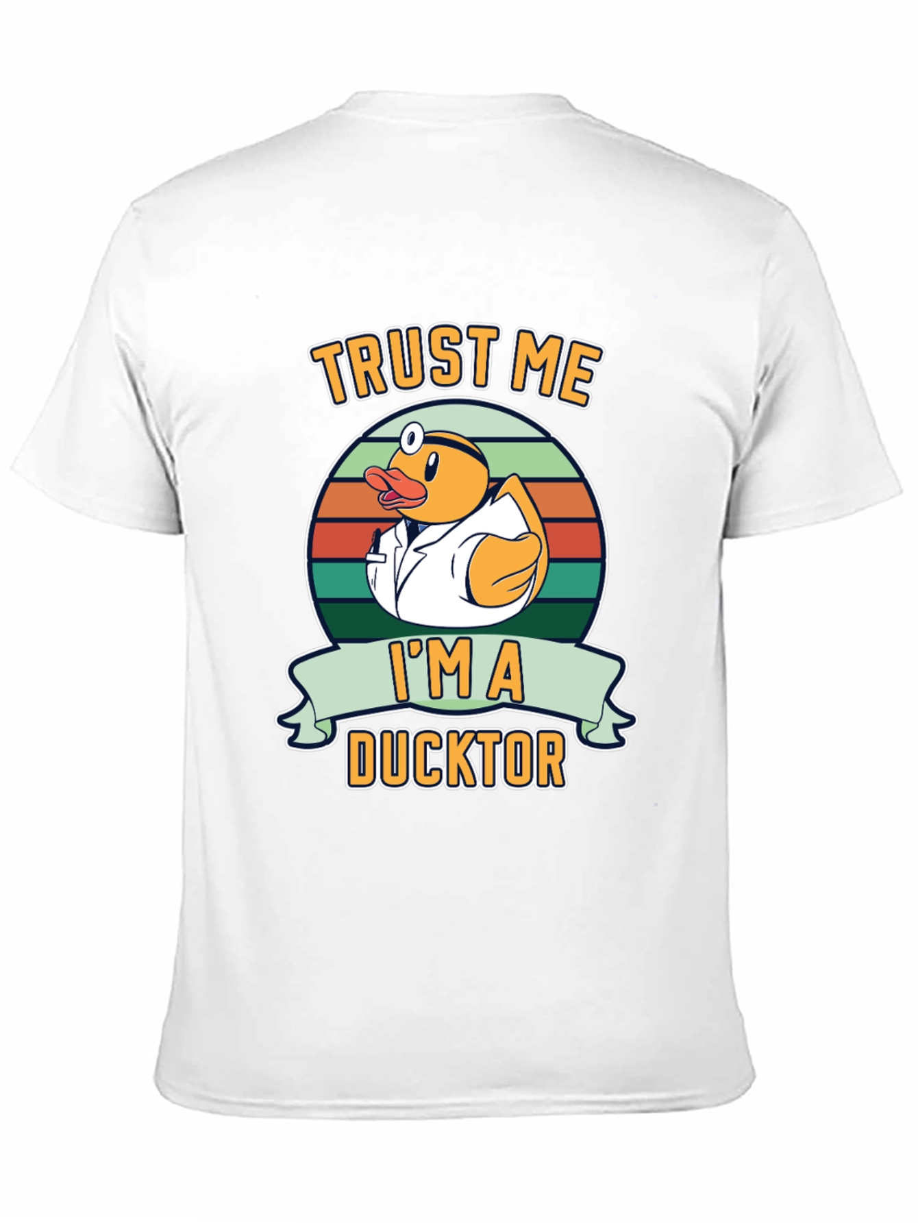 Black Trust Me I'm a Ducktor Graphic T-Shirt view 11