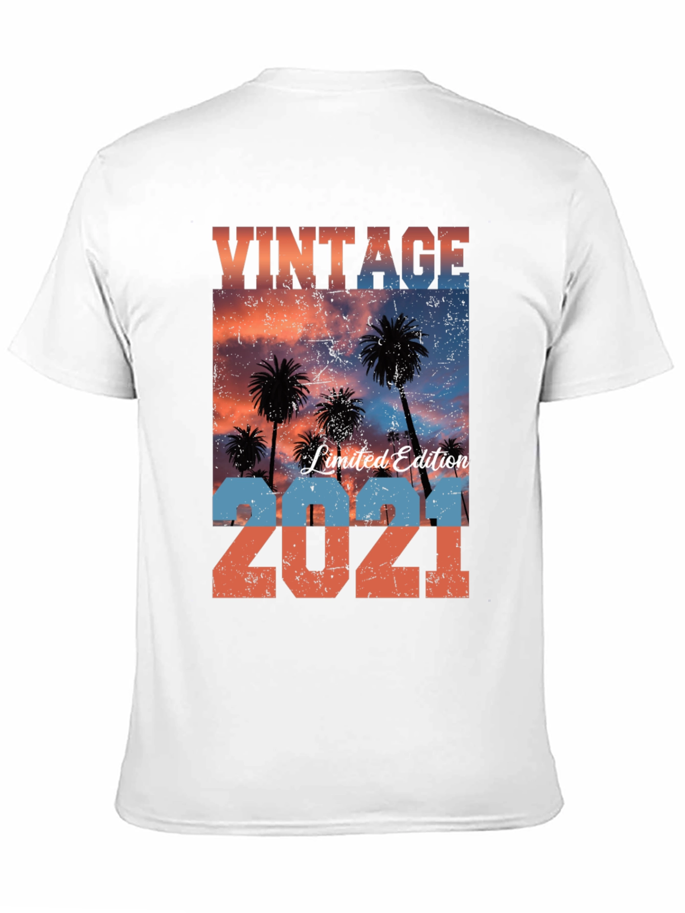 Black Vintage Limited Edition 2021 Palm Tree T-Shirt view 11