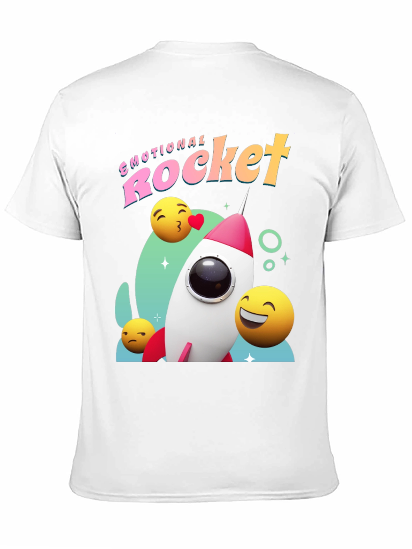 Black Emotional Rocket Graphic T-Shirt - Black view 11