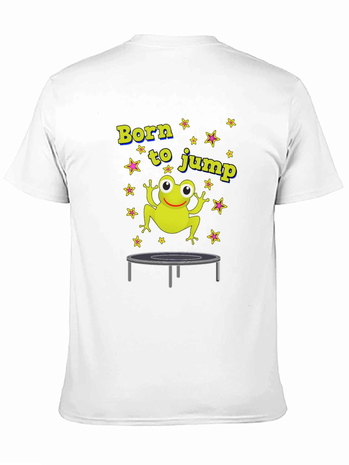 Black Born to Jump Frog T-Shirt view 11