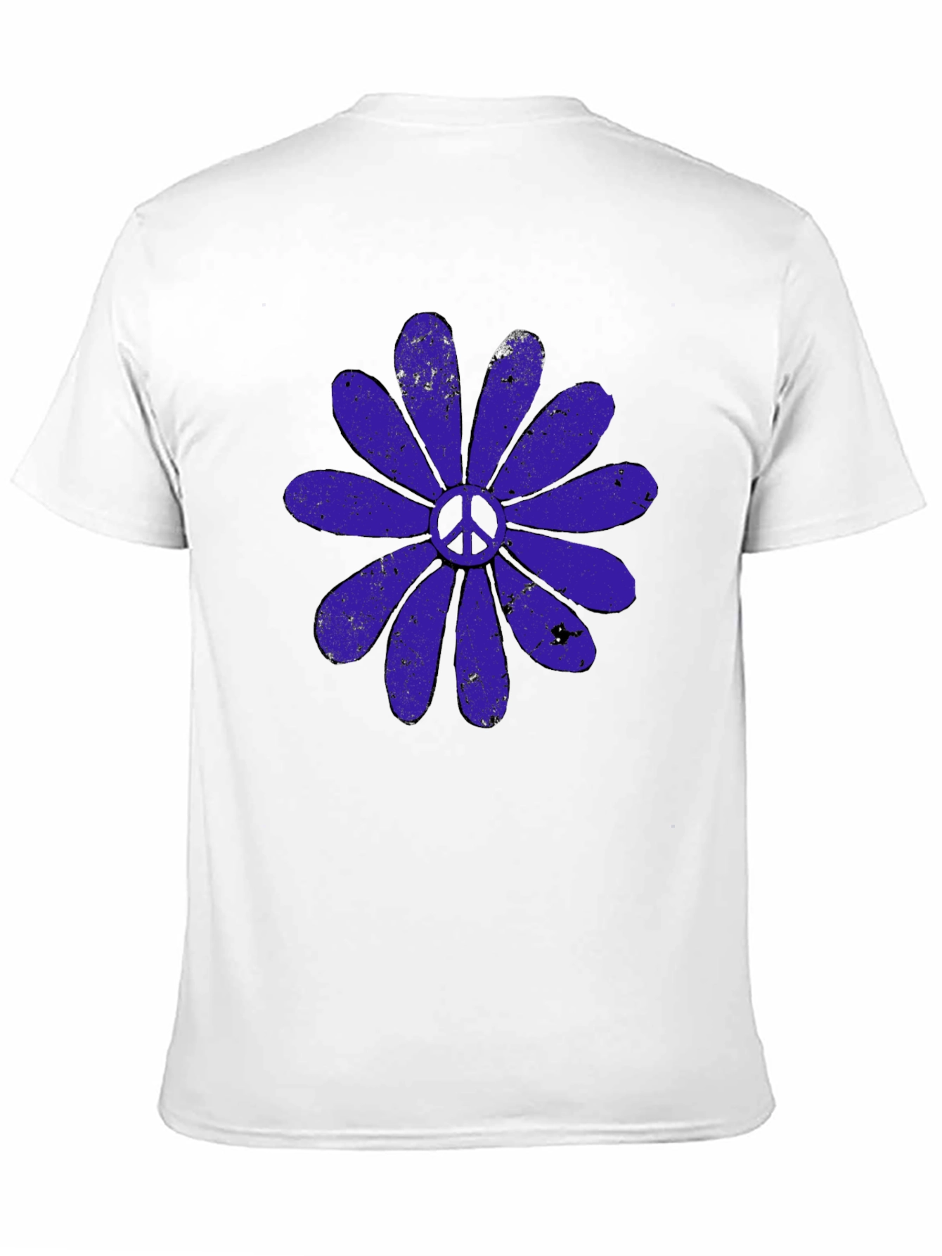 Black Peace Flower Graphic T-Shirt view 11