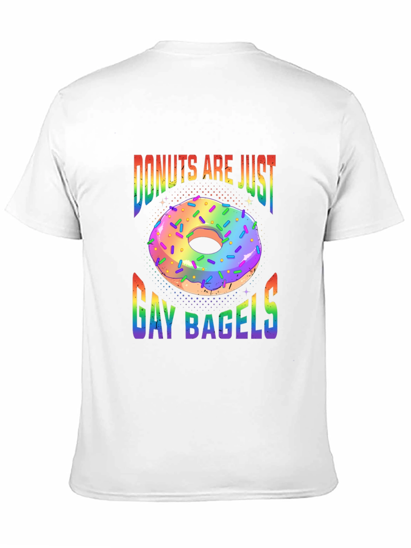 Black Donuts Are Just Gay Bagels Graphic Tee view 11